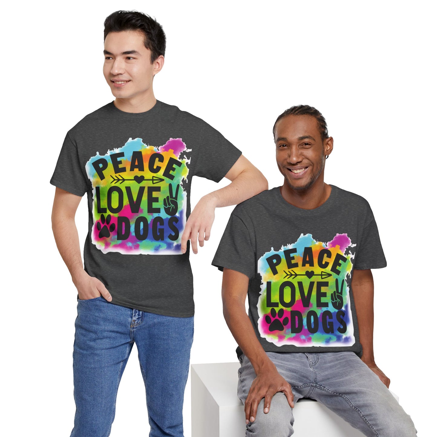 Peace Love Dogs Unisex Heavy Cotton Tee