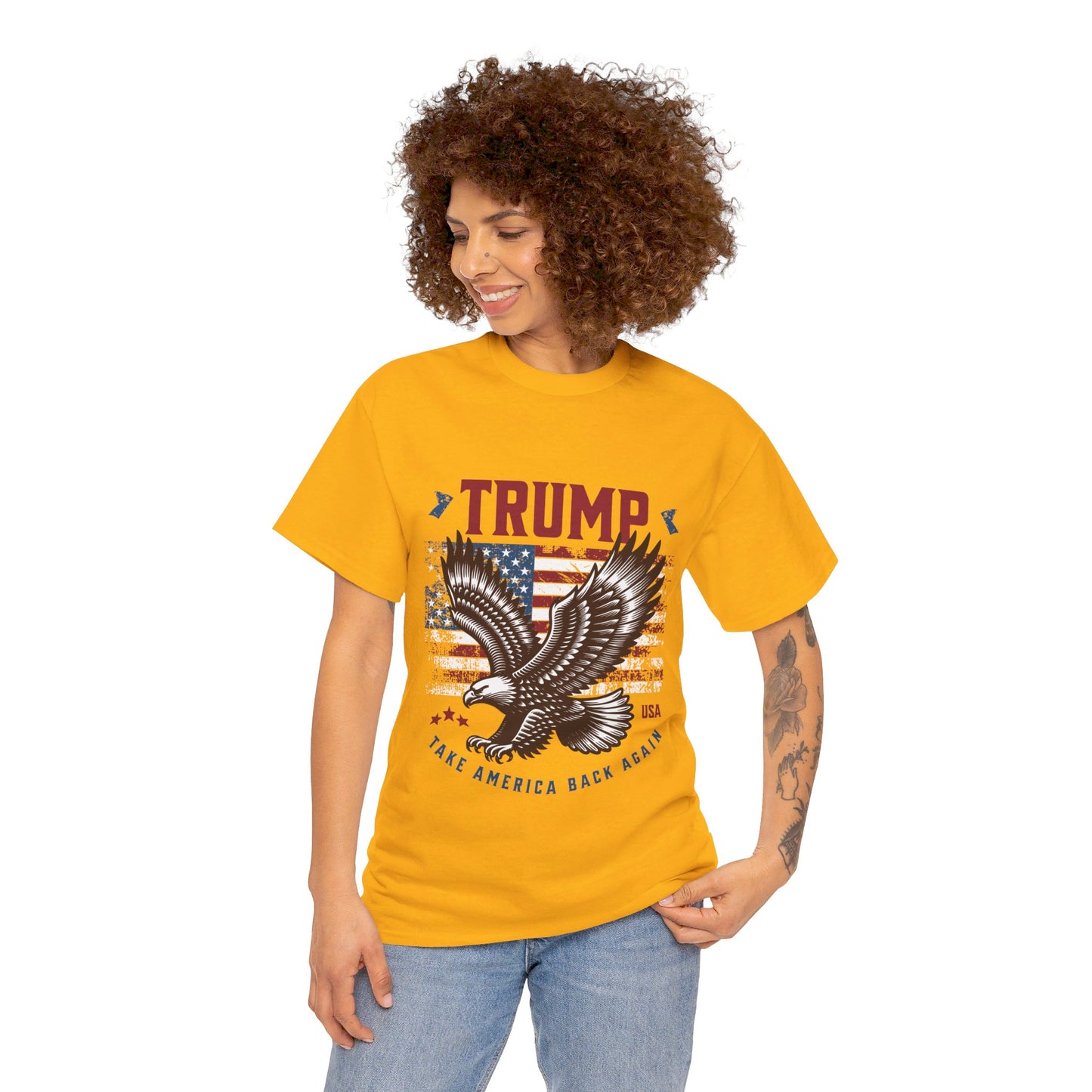 Trump MAGA Eagle Unisex Heavy Cotton Tee