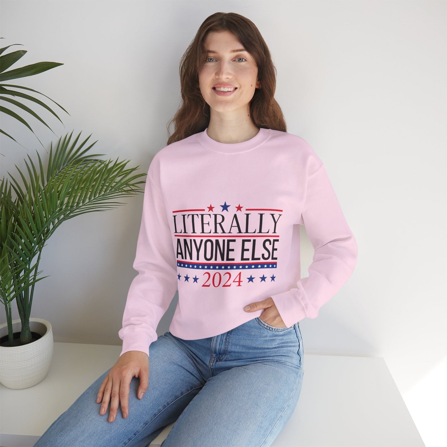 Literally Anyone Else 2024 Unisex Heavy Blend™ Crewneck Sweatshirt