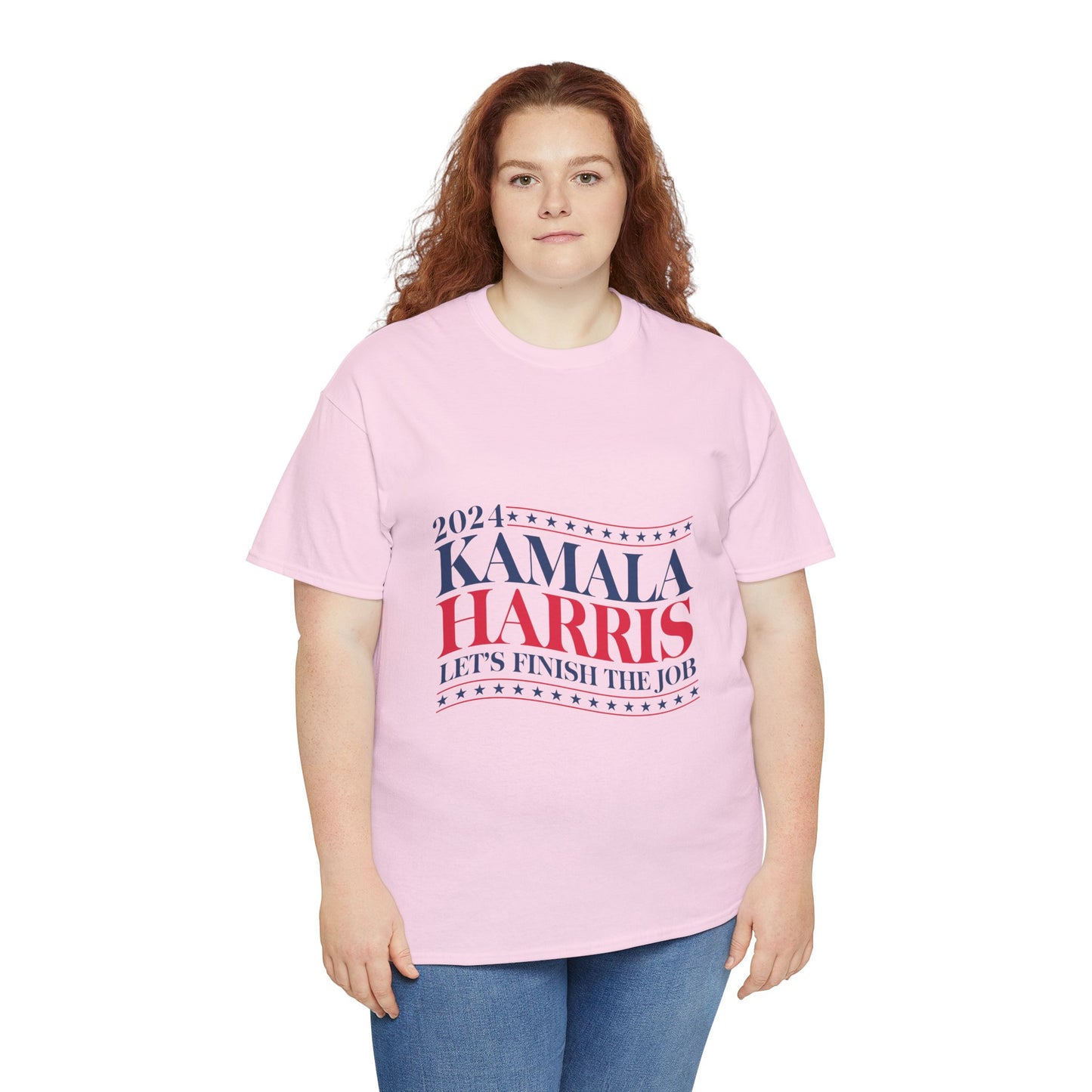 Kamala Harris Wave 2024 Unisex Heavy Cotton Tee