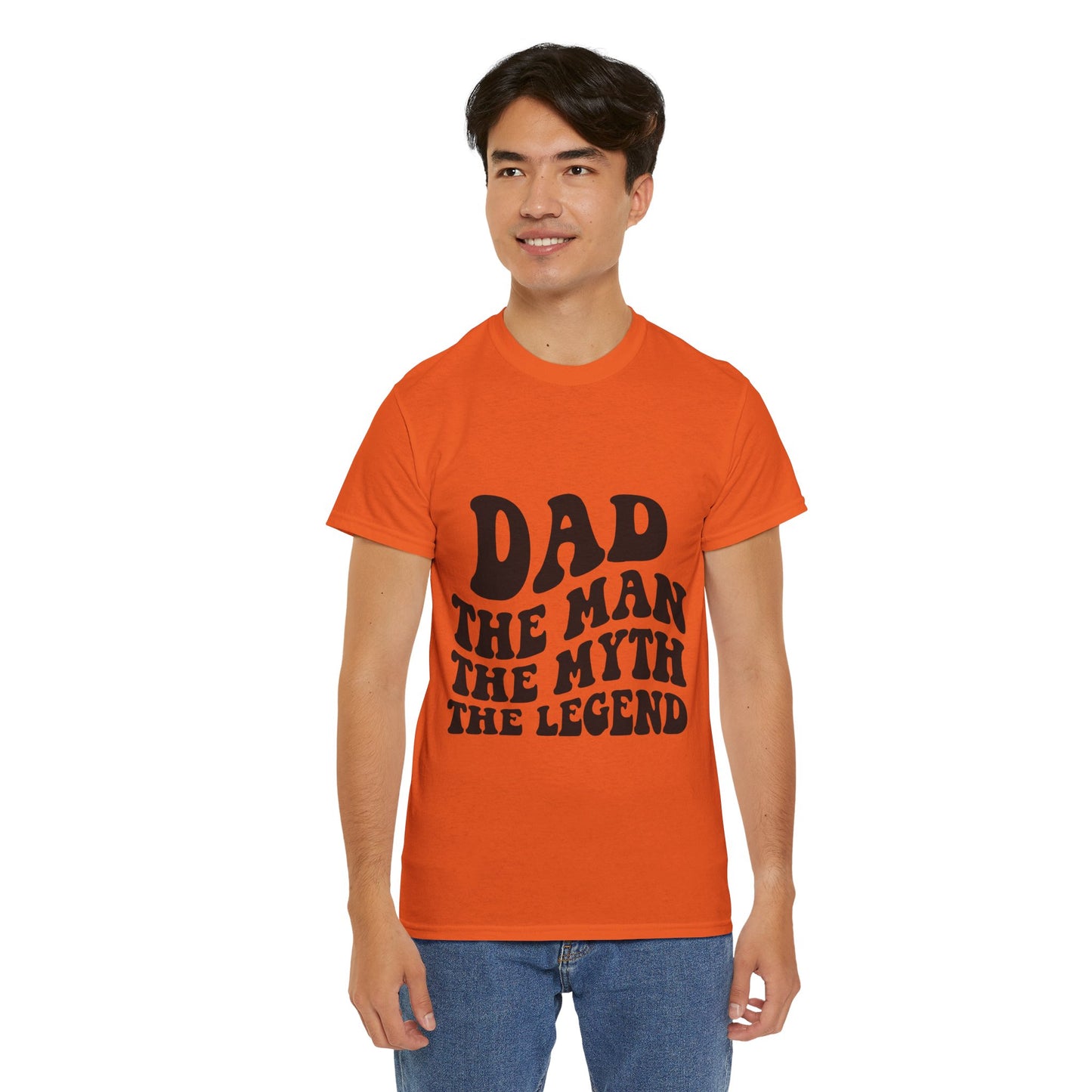 Dad Man Myth Legend Unisex Heavy Cotton Tee