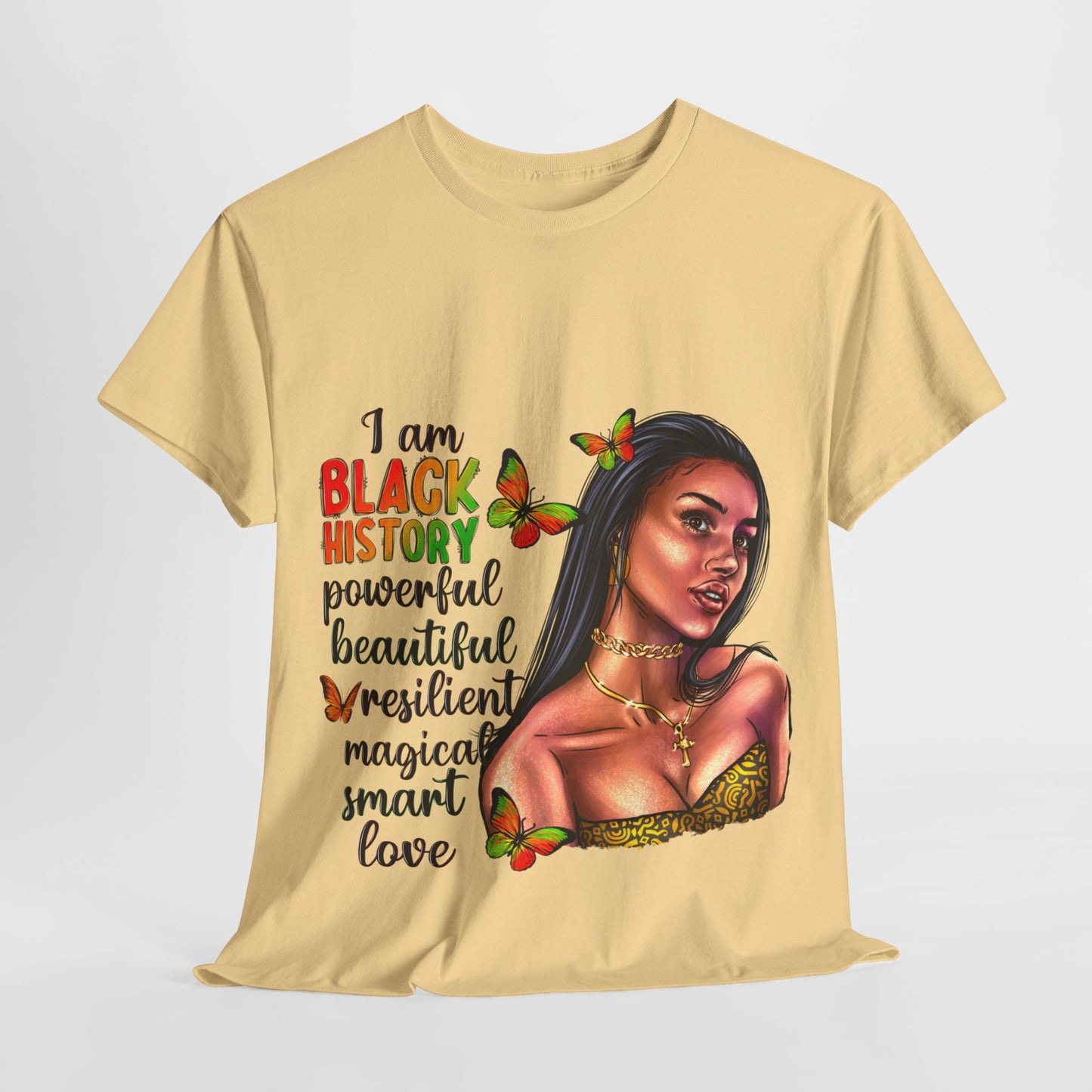 I Am Black History Unisex Heavy Cotton Tee