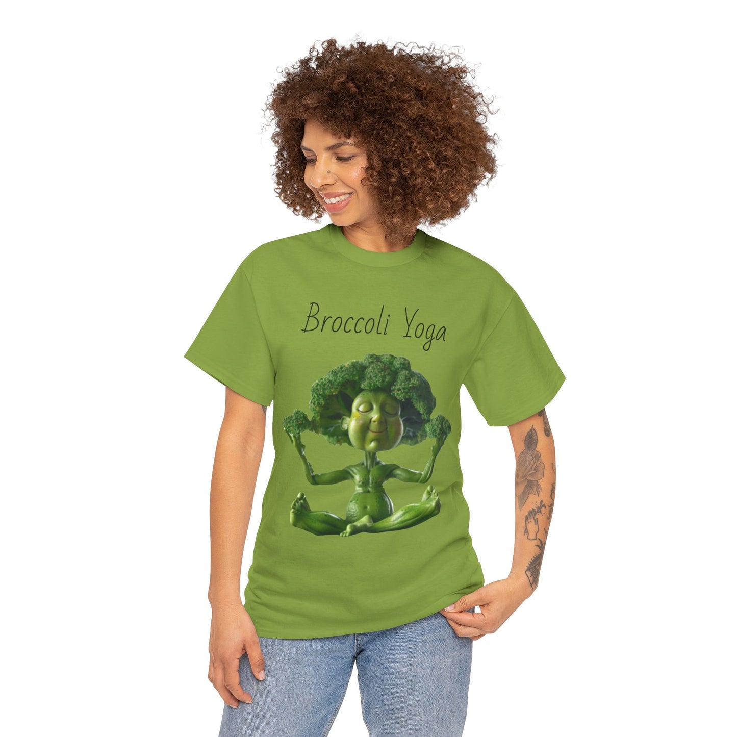 Broccoli Yoga Unisex Heavy Cotton Tee