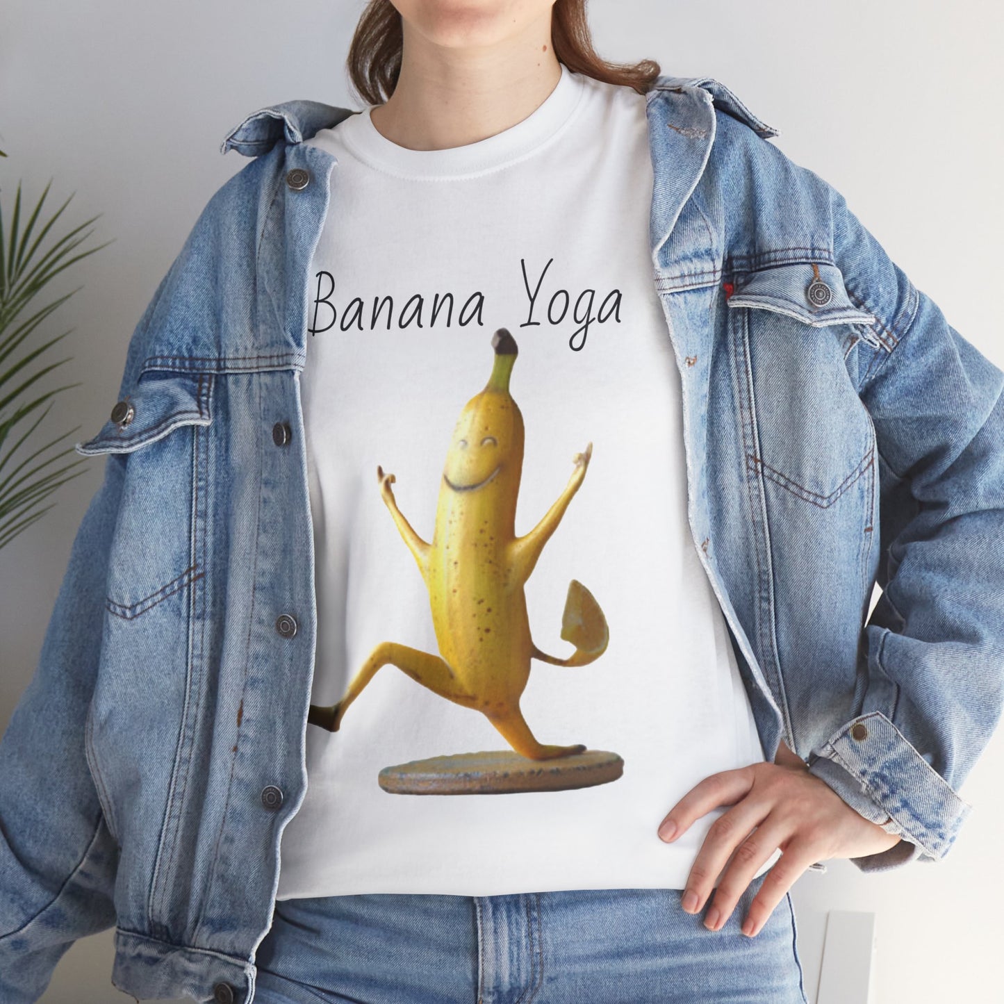 Banana Yoga2 Unisex Heavy Cotton Tee