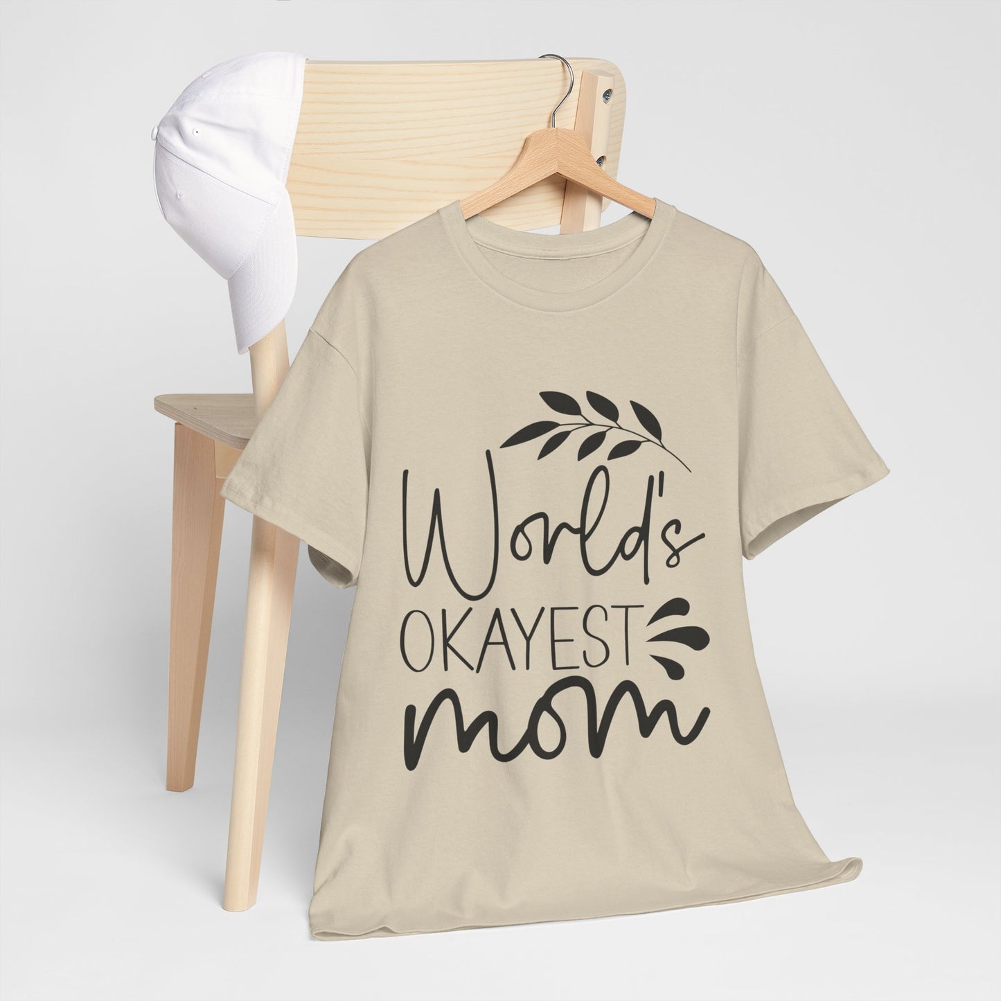 World's Okayest Mom Unisex Heavy Cotton Tee