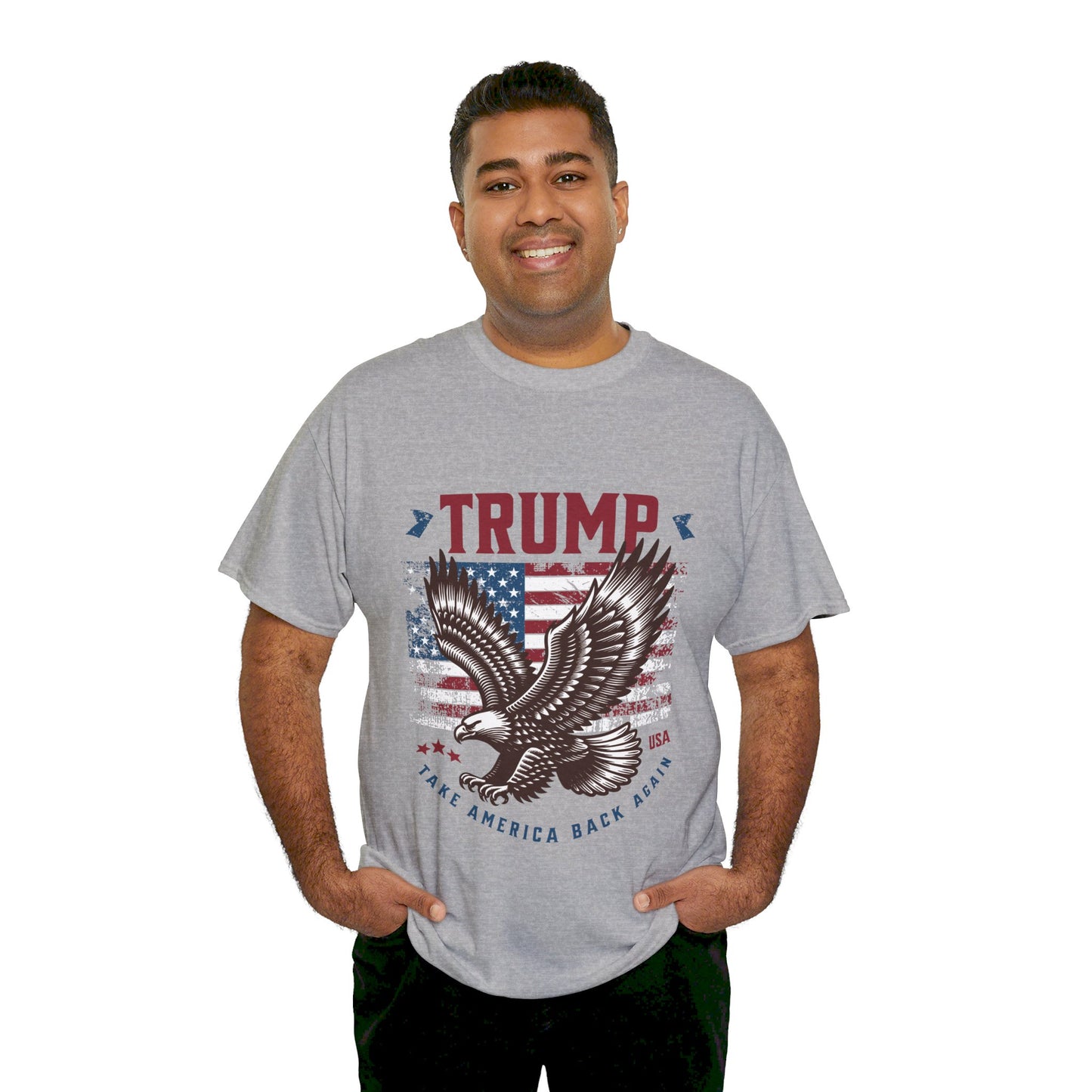 Trump MAGA Eagle Unisex Heavy Cotton Tee