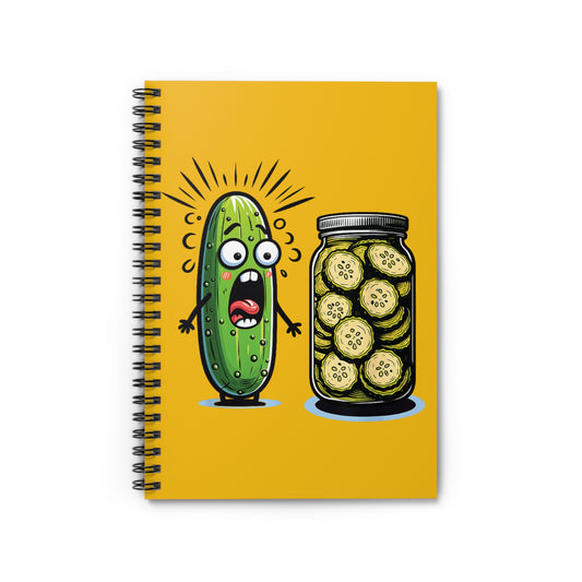 Horrified Pickle Spiral Notebook - Ruled Line