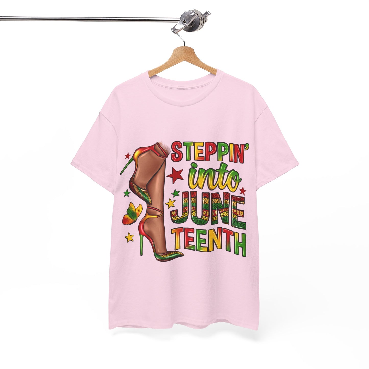 Stepping Into Juneteenth Unisex Heavy Cotton Tee