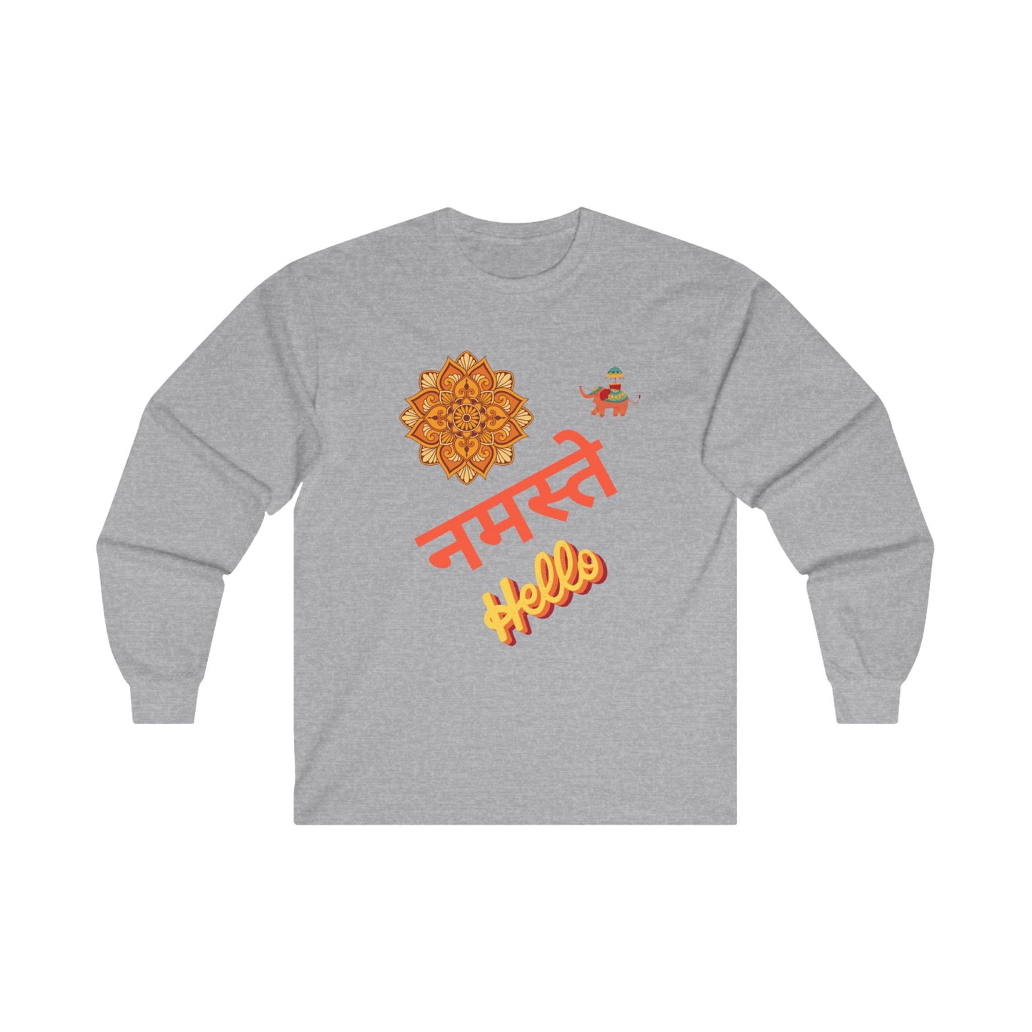 Hello in Hindu Unisex Ultra Cotton Long Sleeve Tee