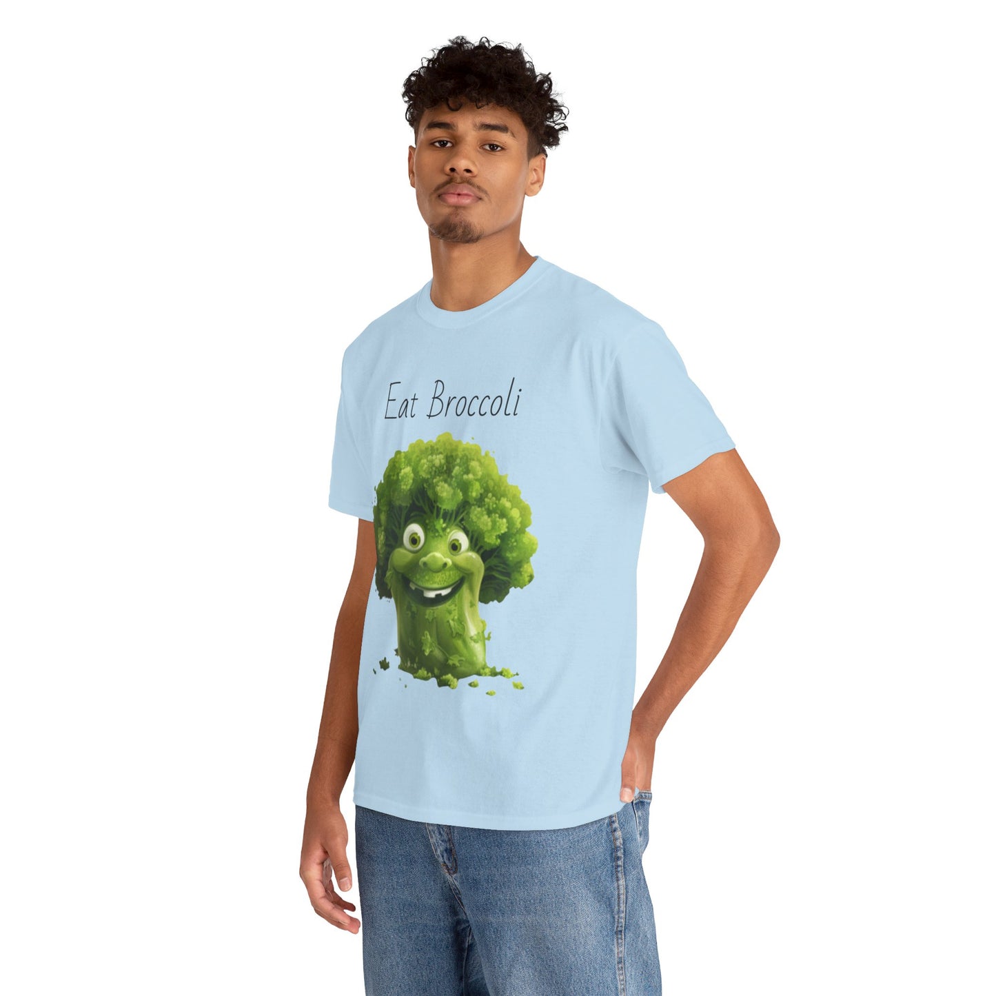 Eat Broccoli Unisex Heavy Cotton Tee