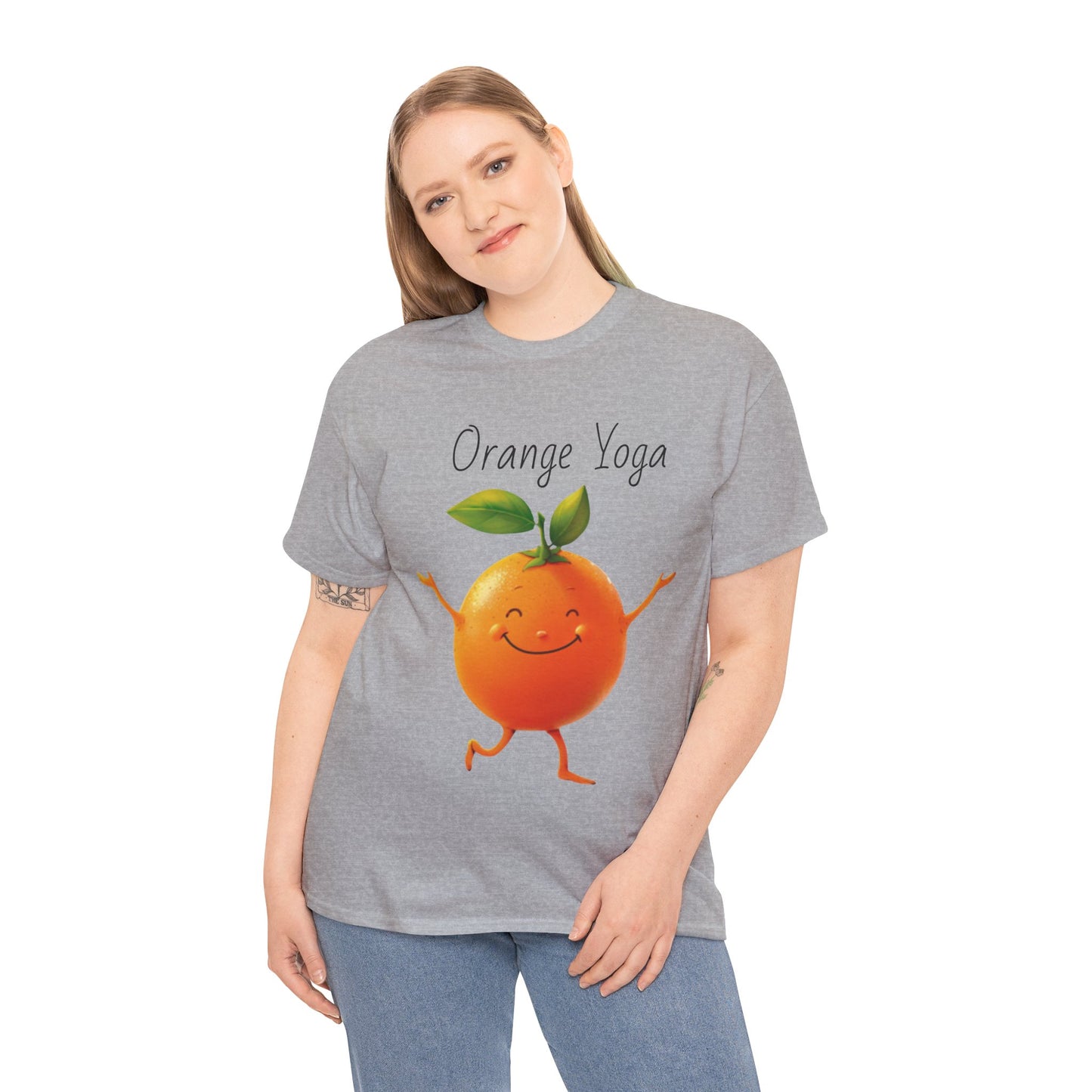 Orange Yoga Unisex Heavy Cotton Tee