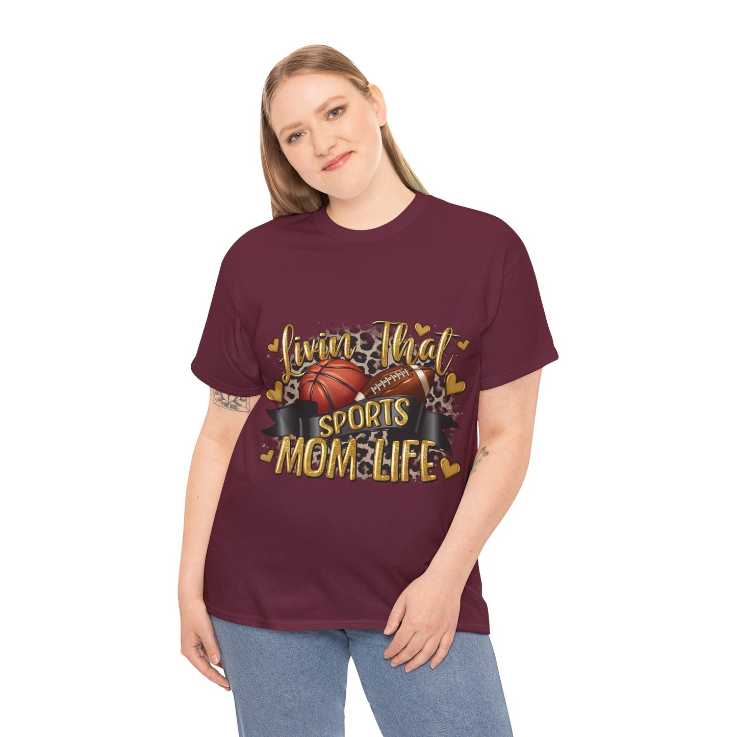 Sports Life Mom Unisex Heavy Cotton Tee