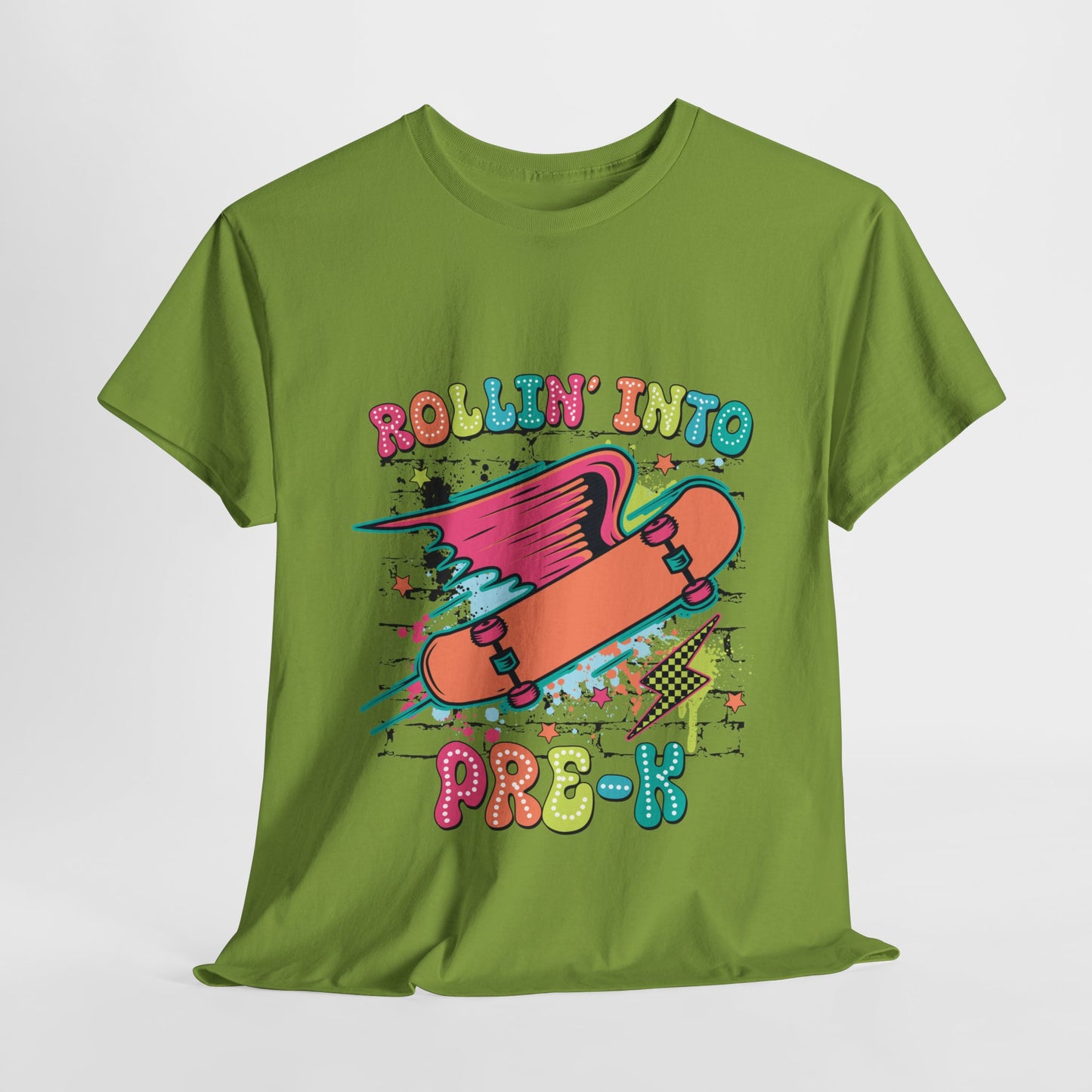 Rockin Into Pre K Unisex Heavy Cotton Tee