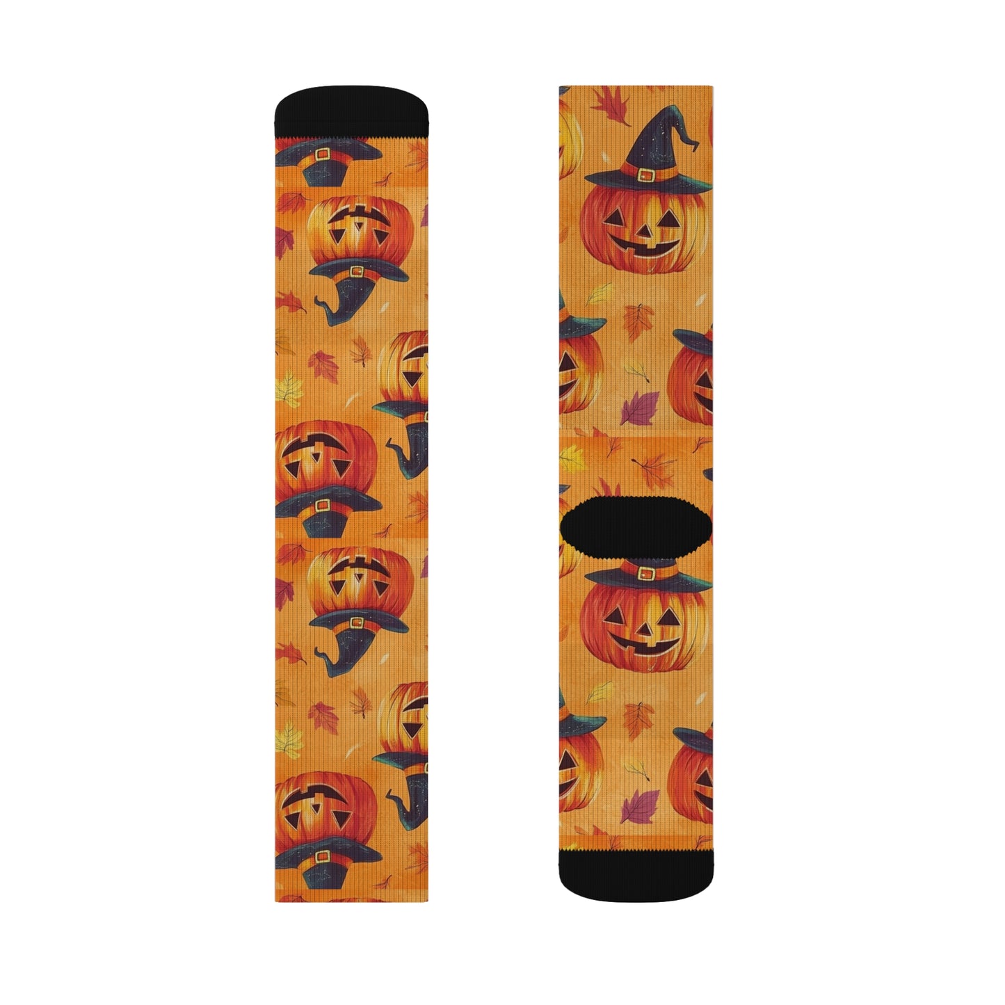 Pumpkin Halloween Sublimation Socks