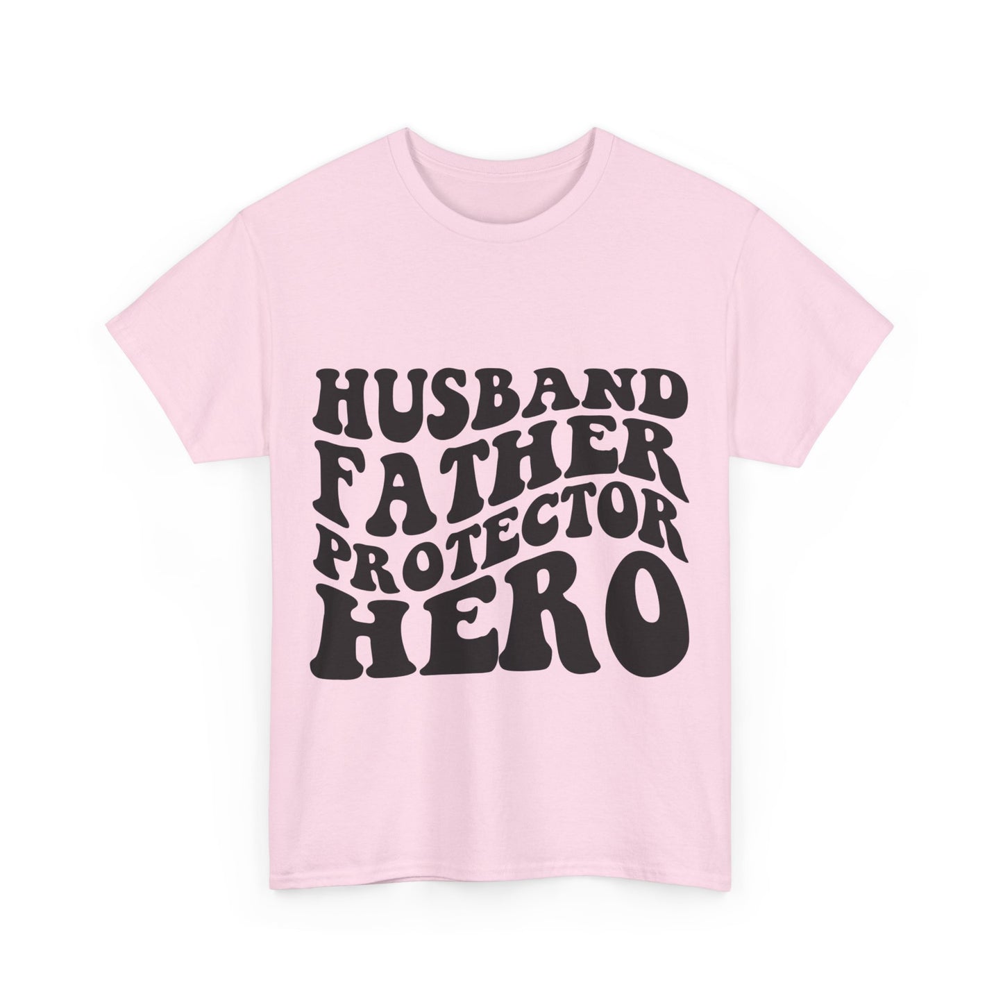 Husband Father Protector Hero Unisex Heavy Cotton Tee