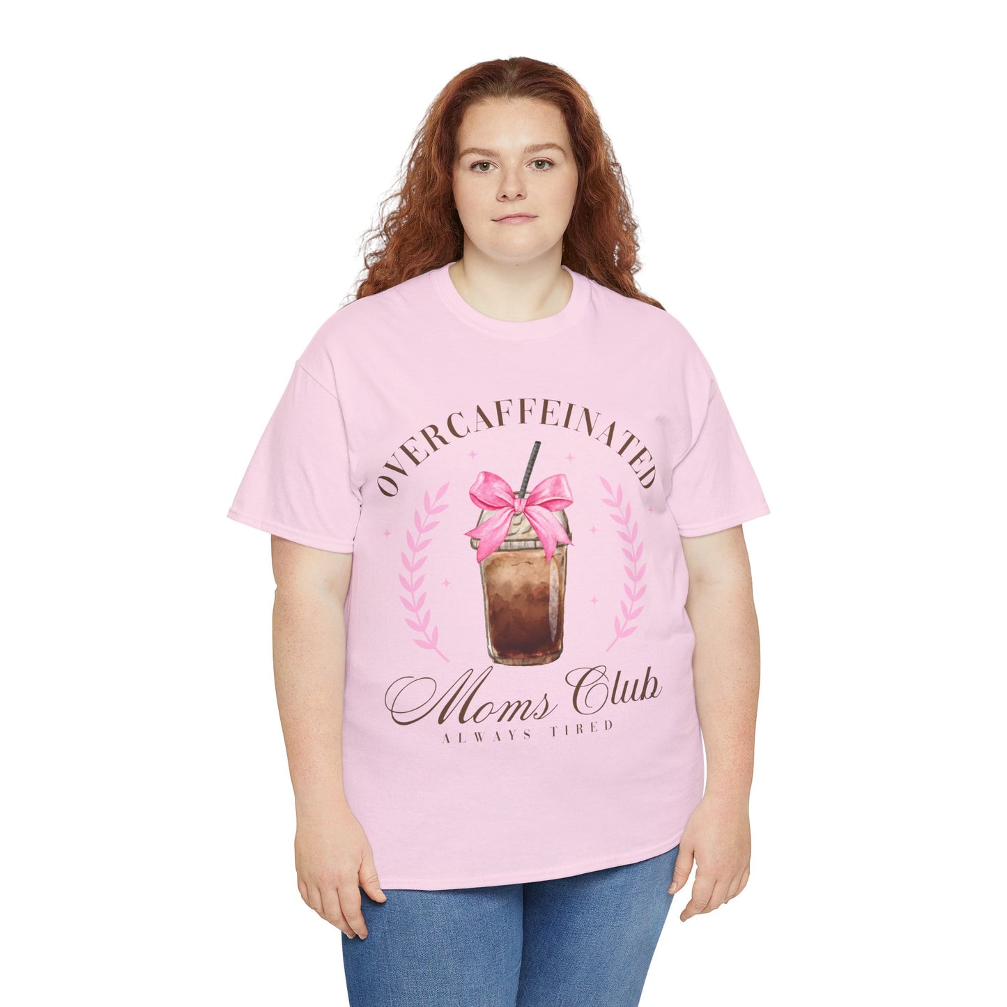 Over-caffeinated Mom Unisex Heavy Cotton Tee