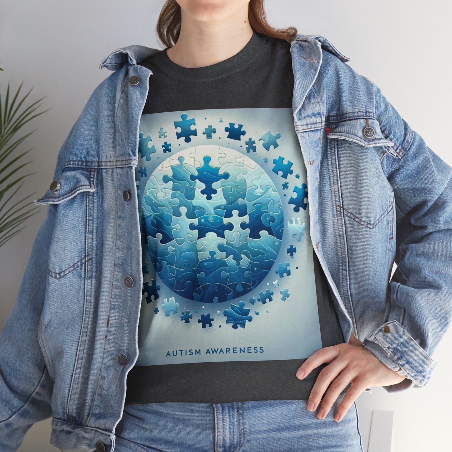 Autism Globe Unisex Heavy Cotton Tee