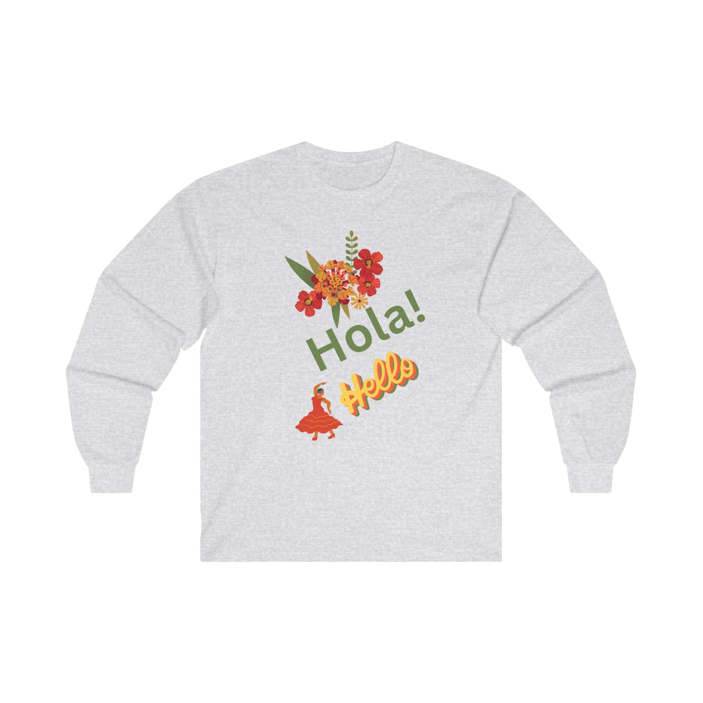 Hello in Spanish Unisex Ultra Cotton Long Sleeve Tee