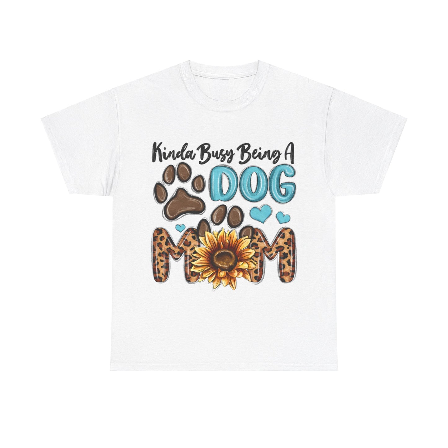 Busy Being A Dog Mom Unisex Heavy Cotton Tee