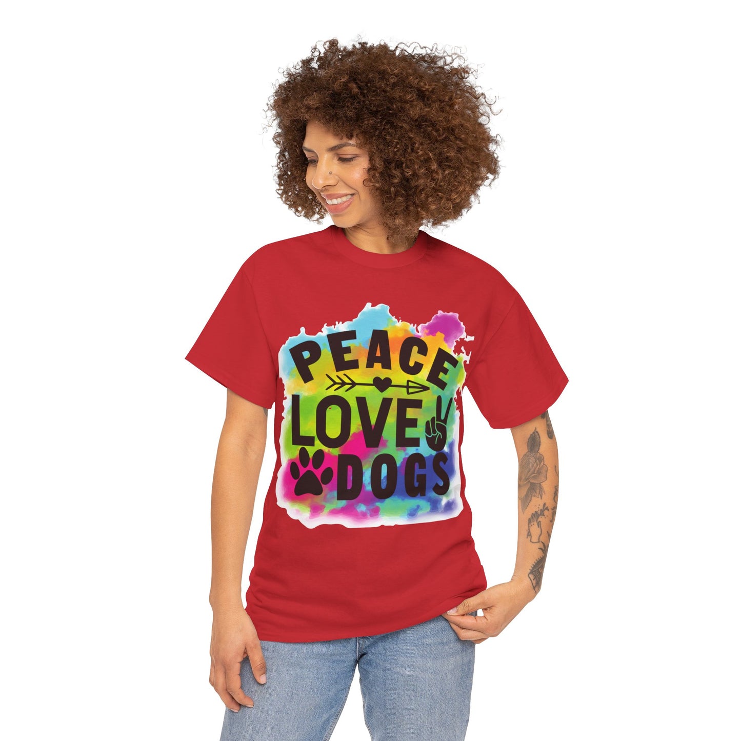 Peace Love Dogs Unisex Heavy Cotton Tee