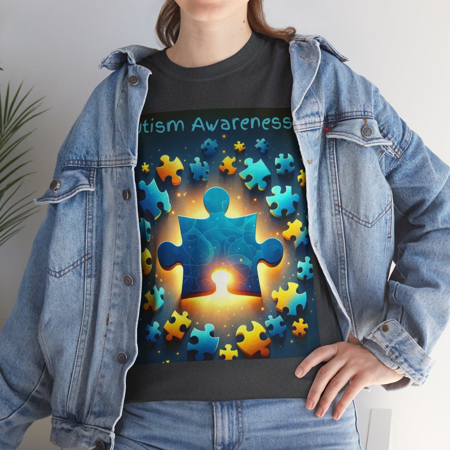 Autism Glow Unisex Heavy Cotton Tee