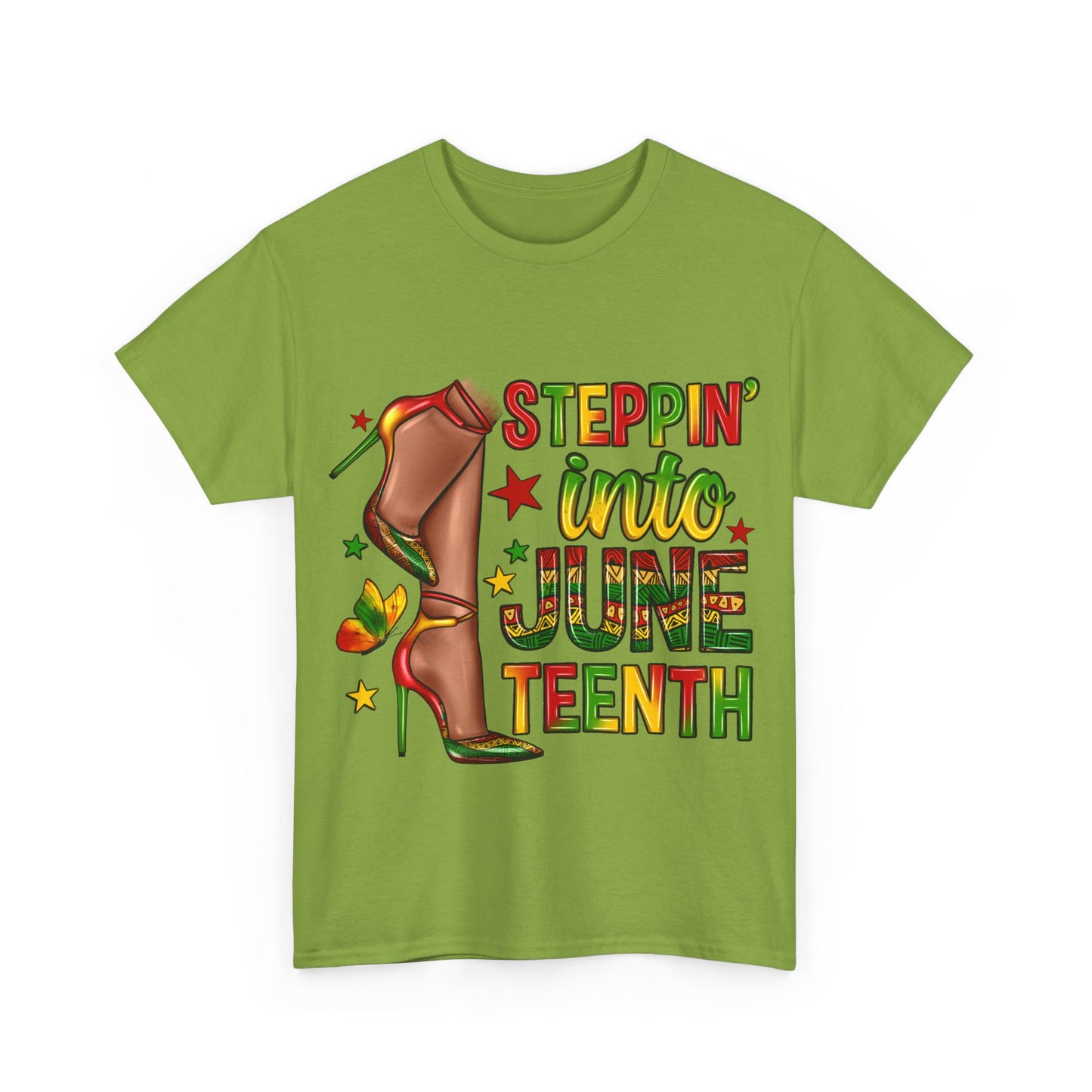 Stepping Into Juneteenth Unisex Heavy Cotton Tee