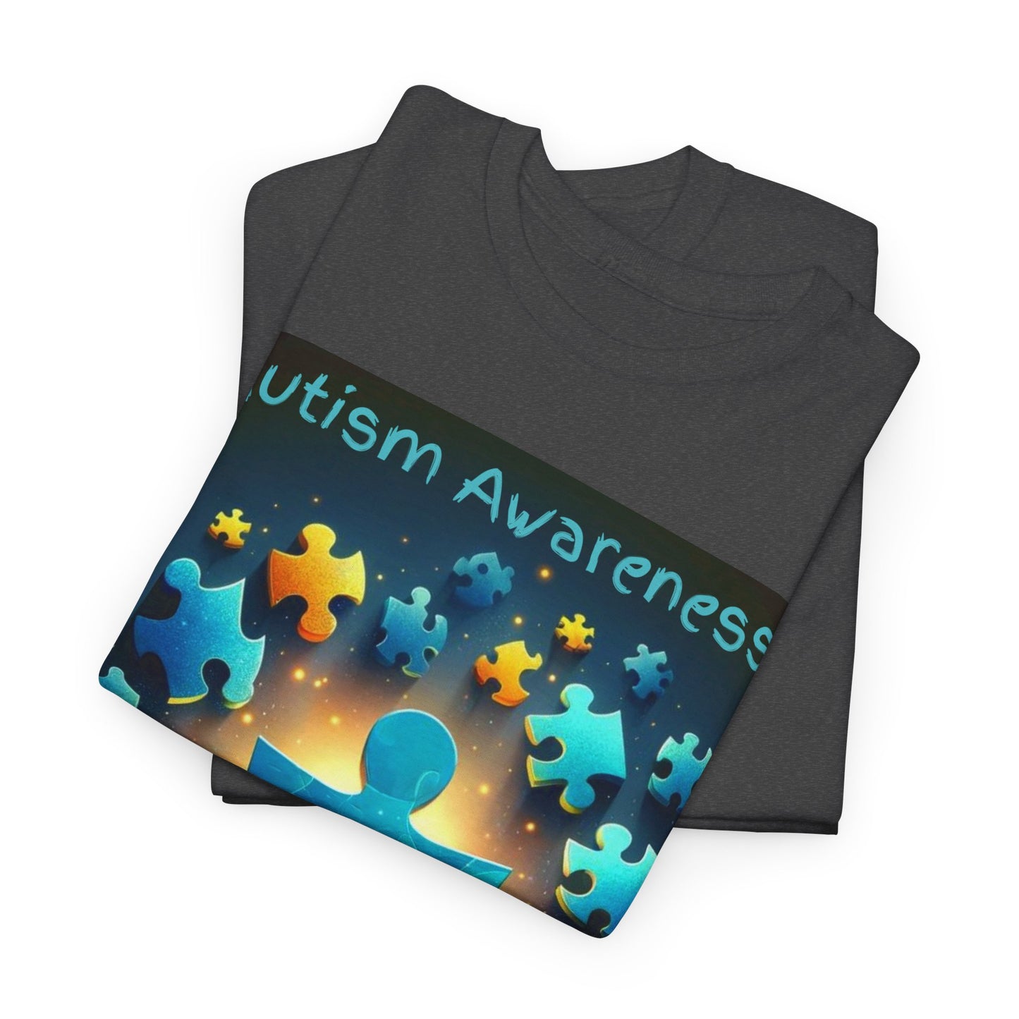 Autism Glow Unisex Heavy Cotton Tee