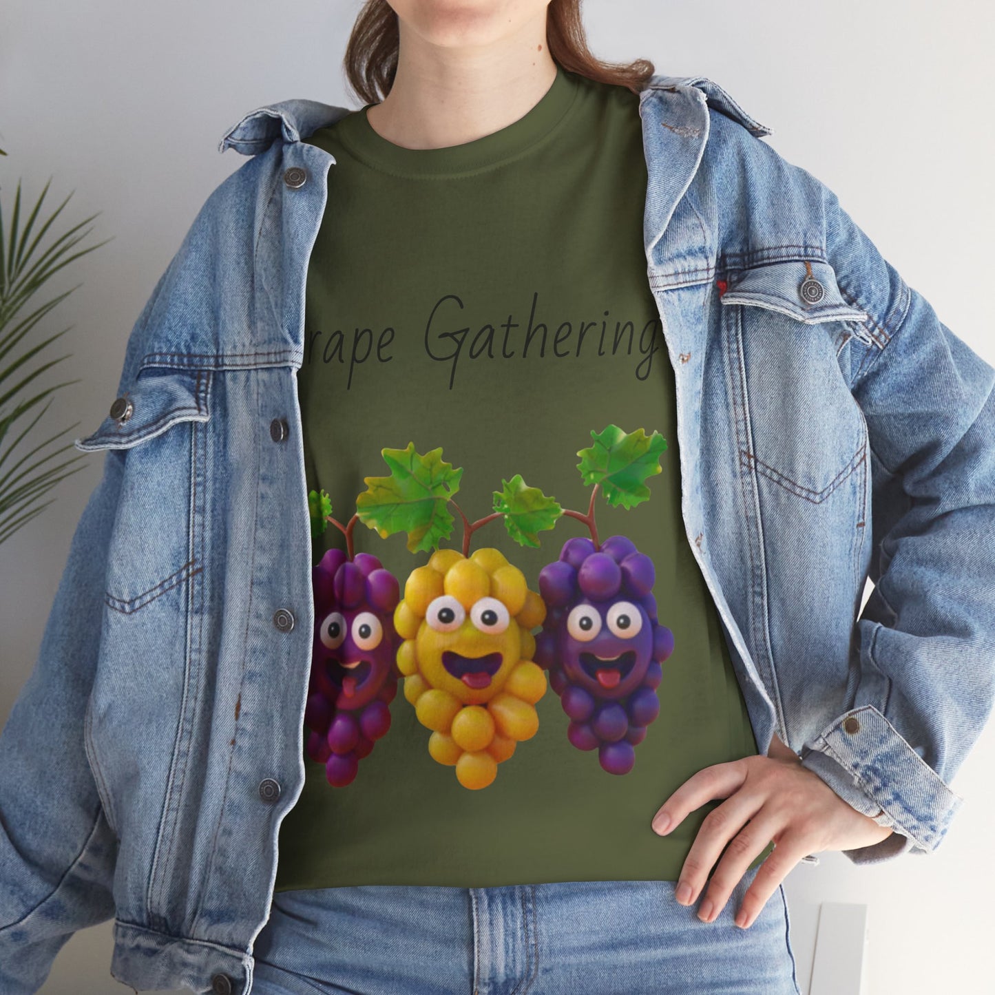 Grape Gathering Unisex Heavy Cotton Tee