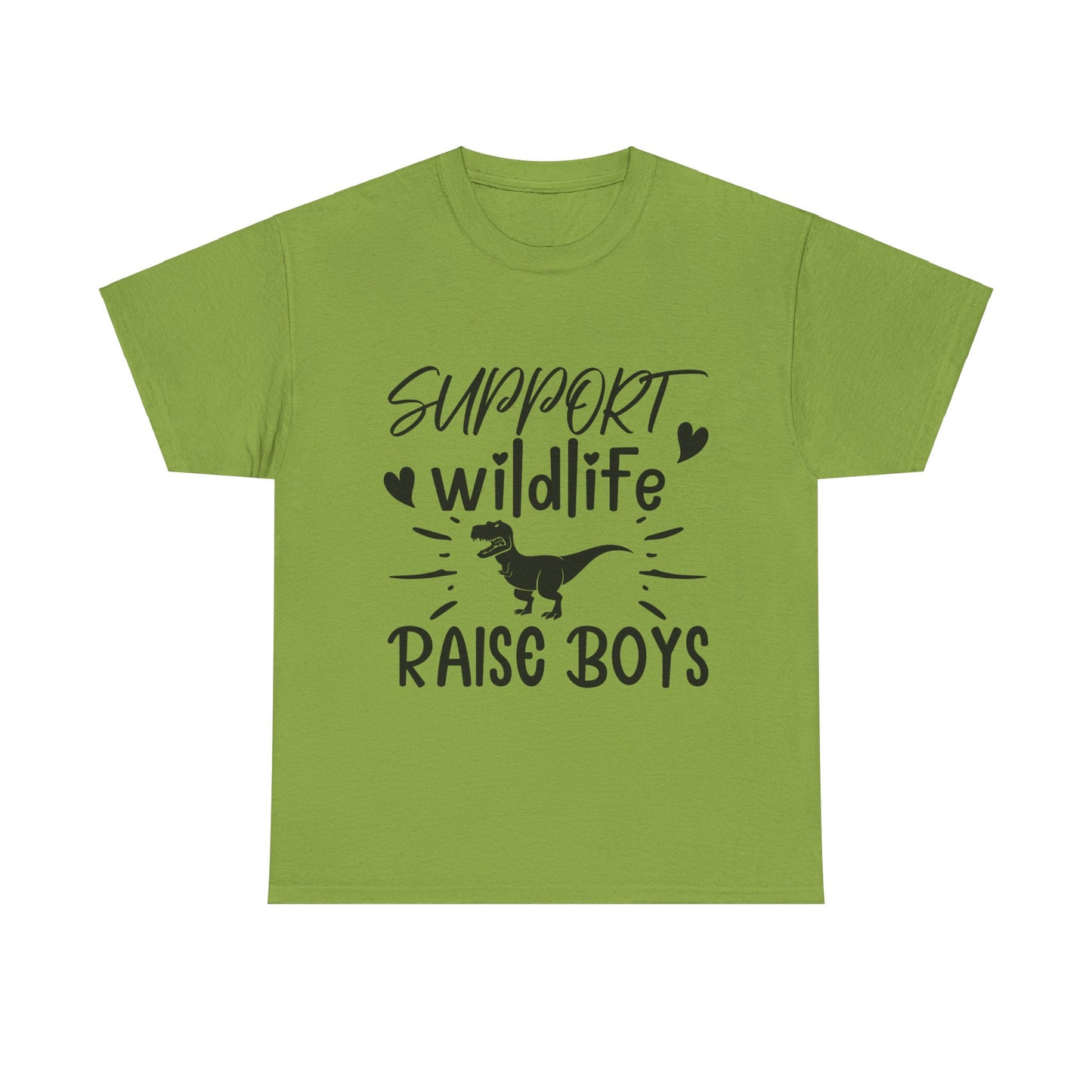 Support Wildlife Raise Boys Unisex Heavy Cotton Tee