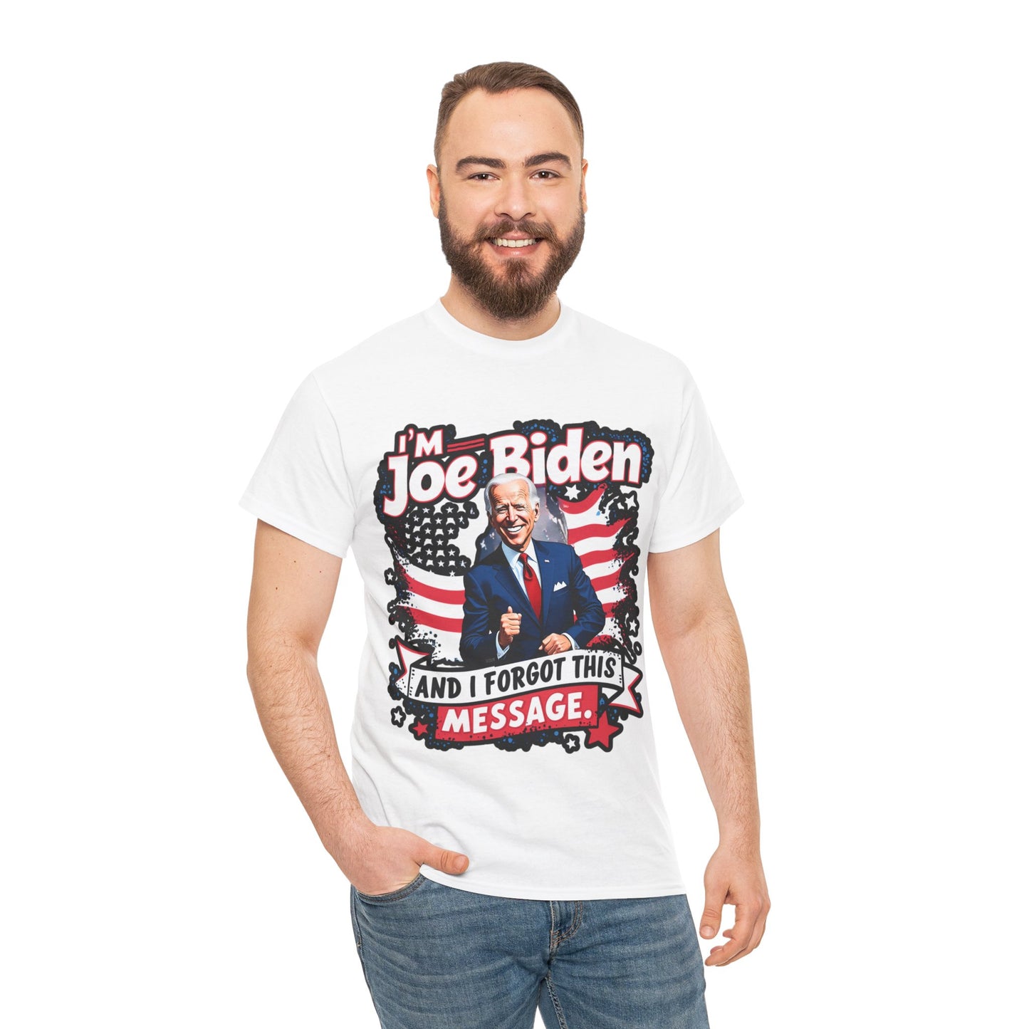 Biden I Forgot Unisex Heavy Cotton Tee