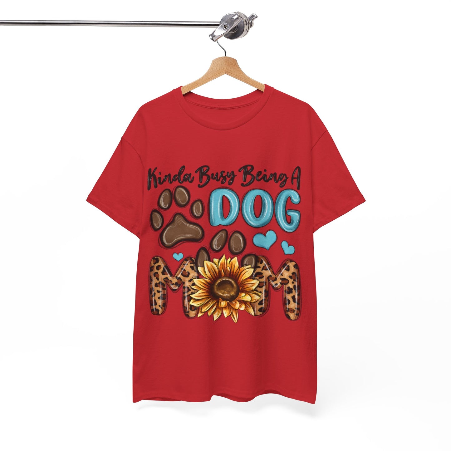 Busy Being A Dog Mom Unisex Heavy Cotton Tee