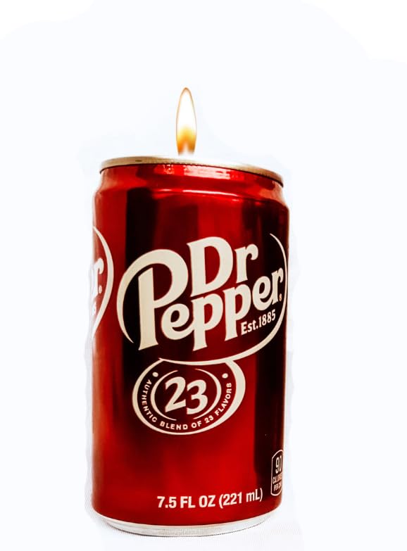 Doctor Pepper Candle - Doctor Pepper Scented - Soy Wax 7.5 or12 oz Recycled Can. (7.5 oz)