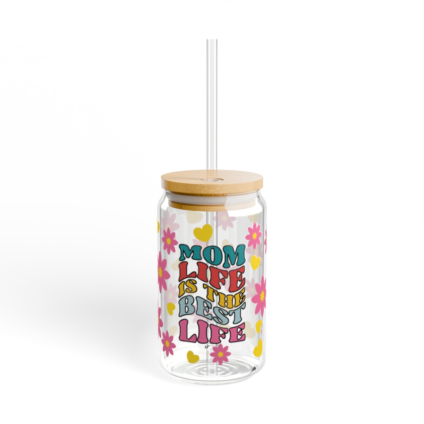 Mom Life Is The Best Life Sipper Glass, 16oz