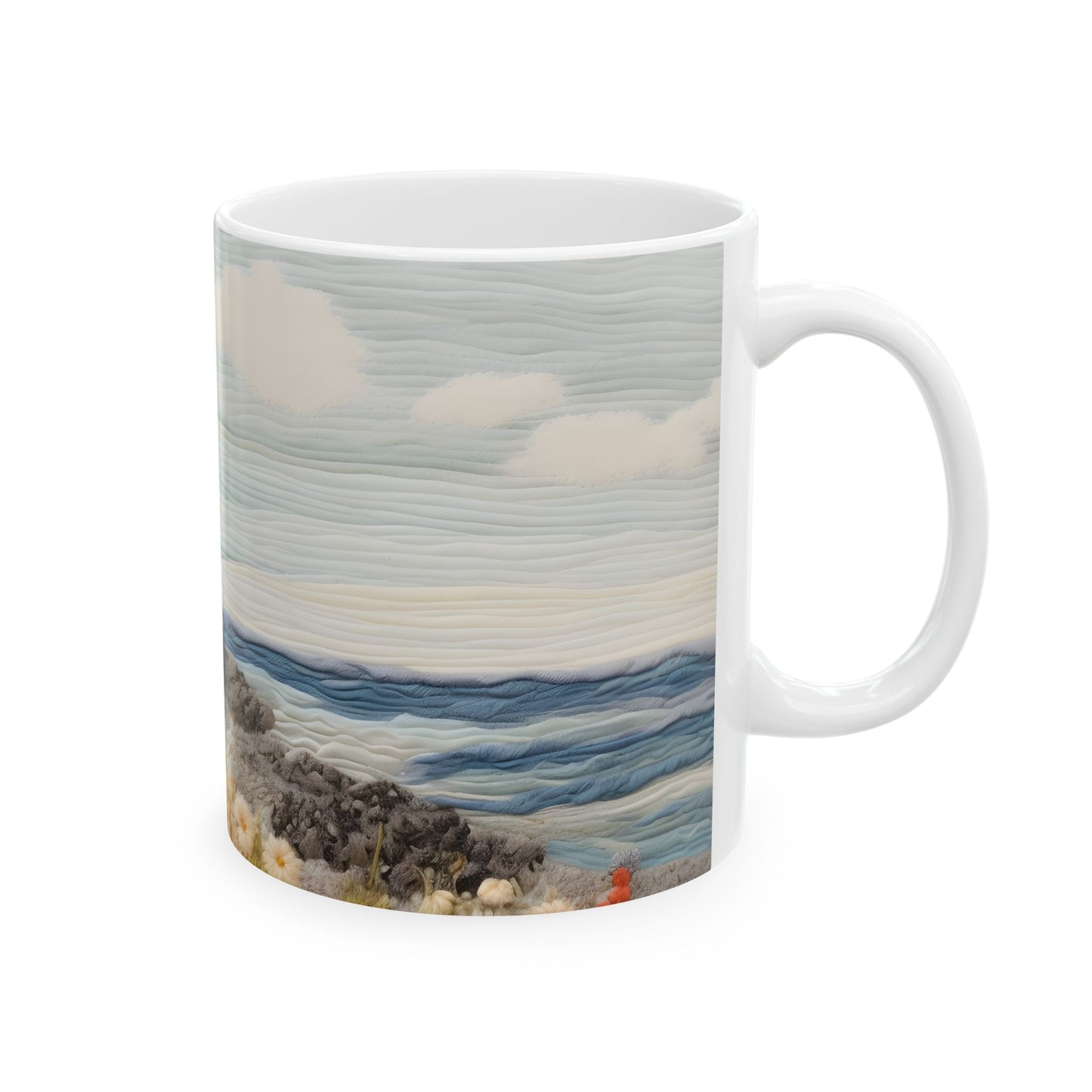 Seaside Lighthouse Ceramic Mug, (11oz, 15oz)