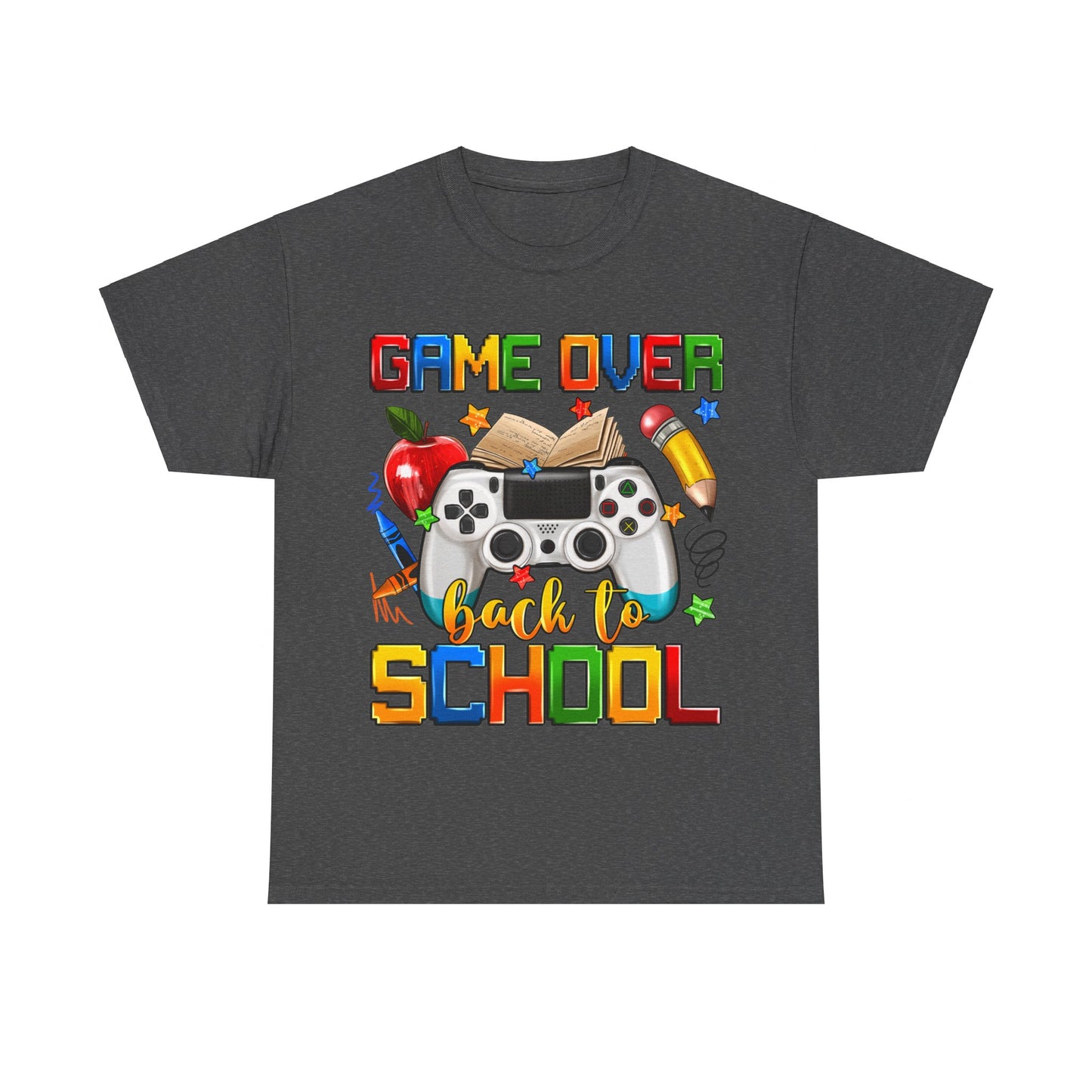 Game Over Back To School Unisex Cotton Tee