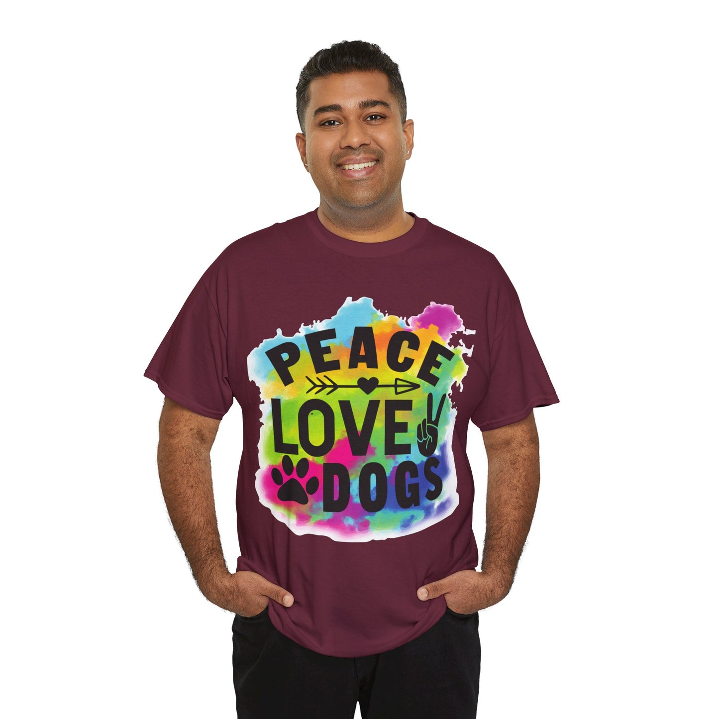 Peace Love Dogs Unisex Heavy Cotton Tee