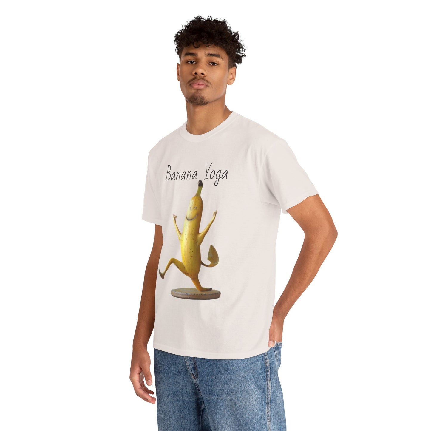 Banana Yoga2 Unisex Heavy Cotton Tee