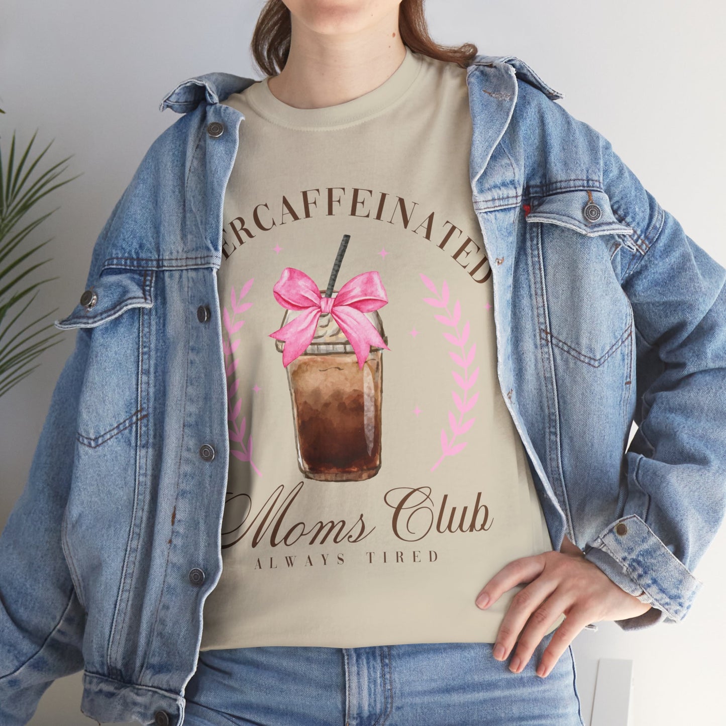 Over-caffeinated Mom Unisex Heavy Cotton Tee