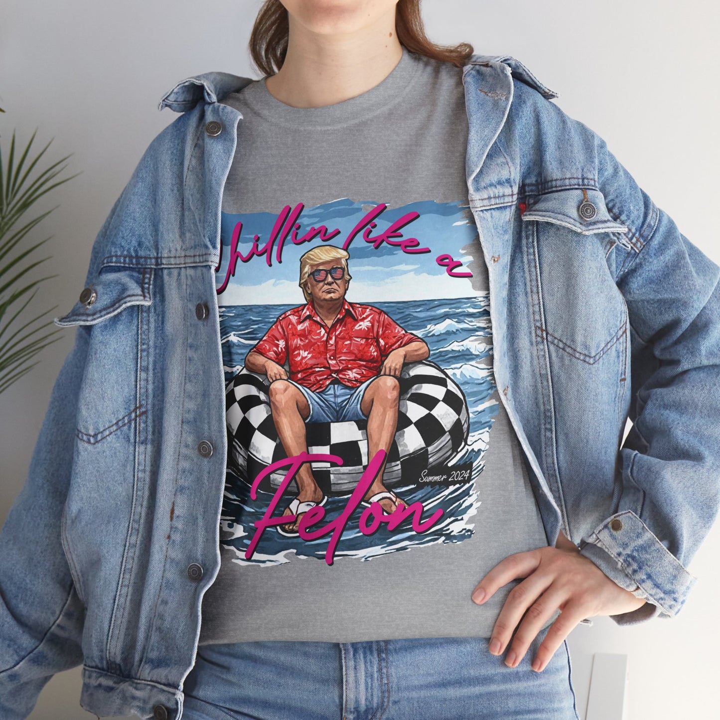 Trump Chillin' Unisex Heavy Cotton Tee