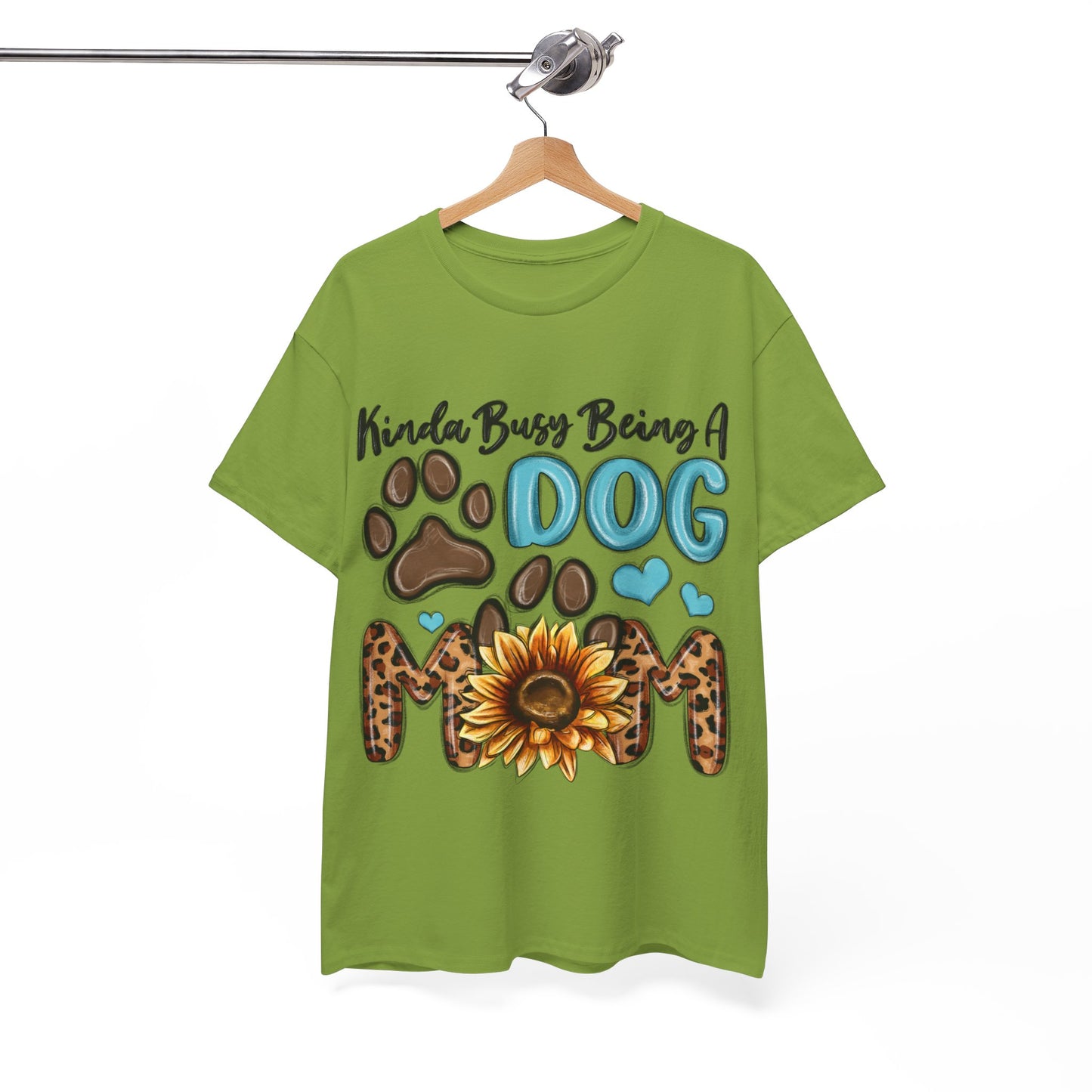 Busy Being A Dog Mom Unisex Heavy Cotton Tee