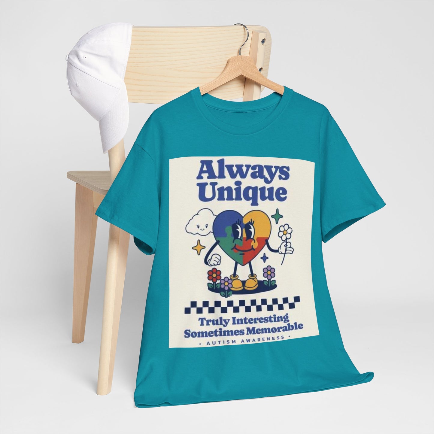 Always Unique Autism Awareness Unisex Heavy Cotton Tee