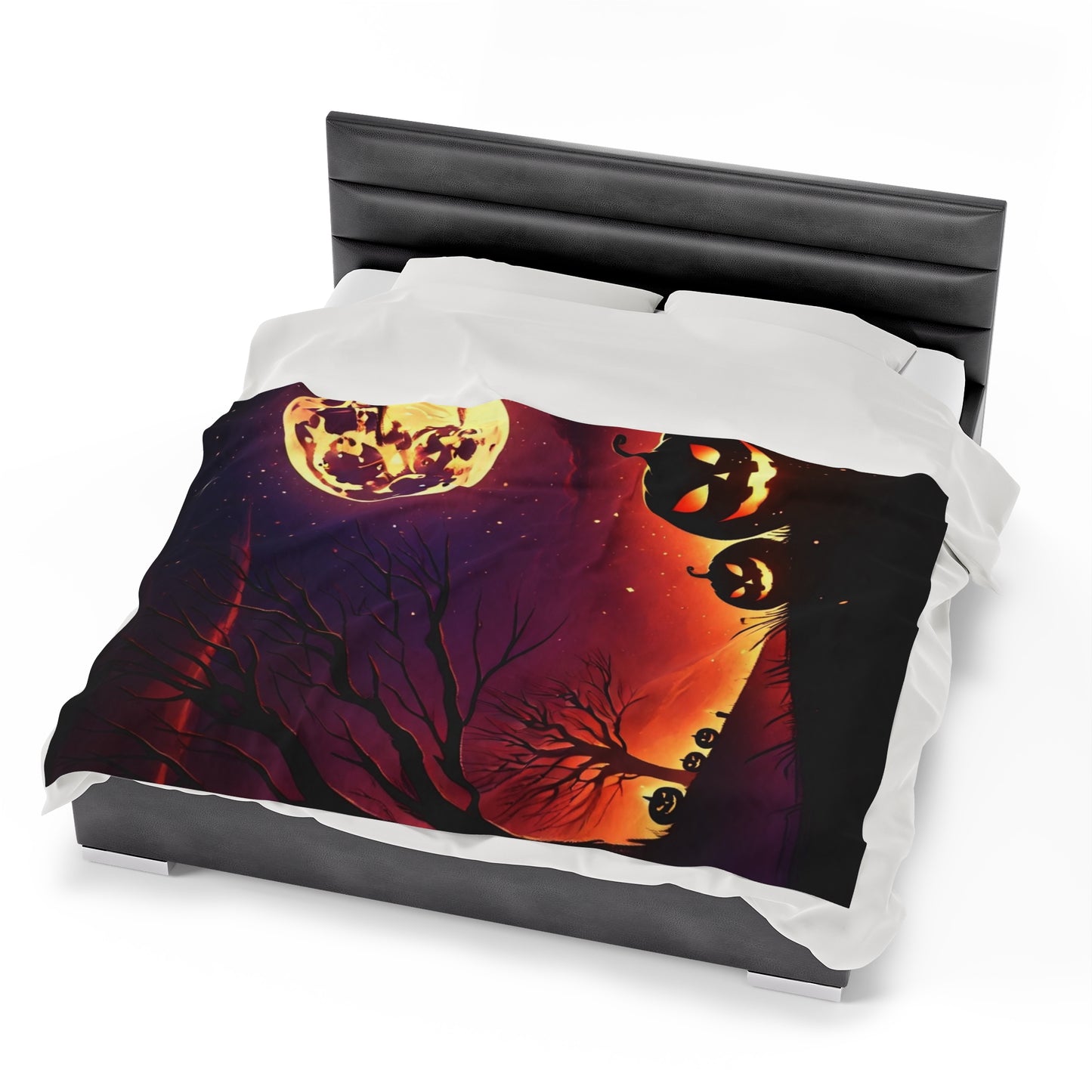 Halloween Night Velveteen Plush Blanket