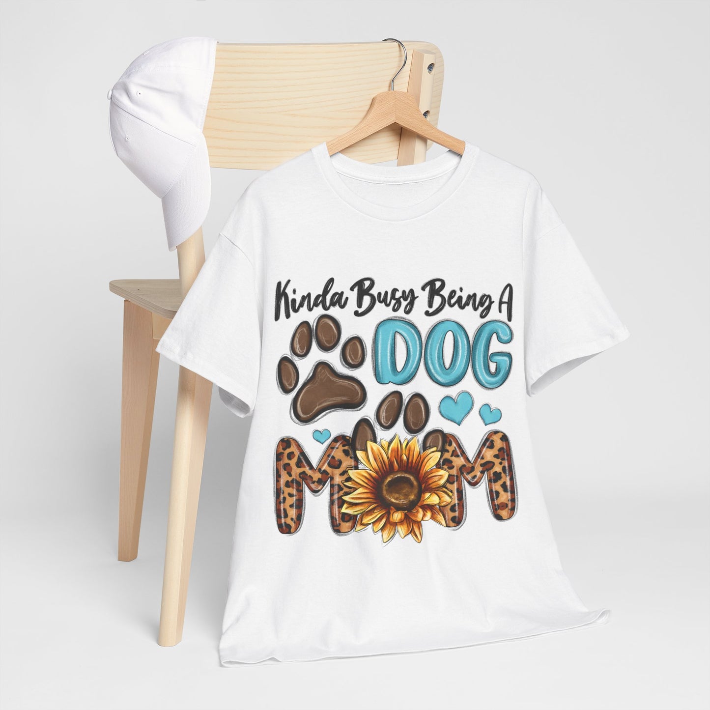 Busy Being A Dog Mom Unisex Heavy Cotton Tee