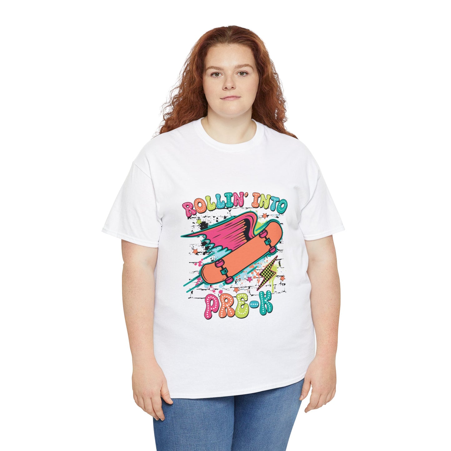 Rockin Into Pre K Unisex Heavy Cotton Tee