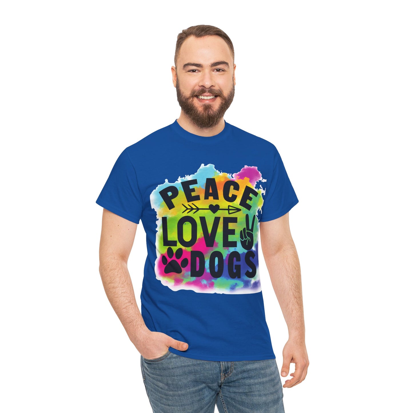 Peace Love Dogs Unisex Heavy Cotton Tee