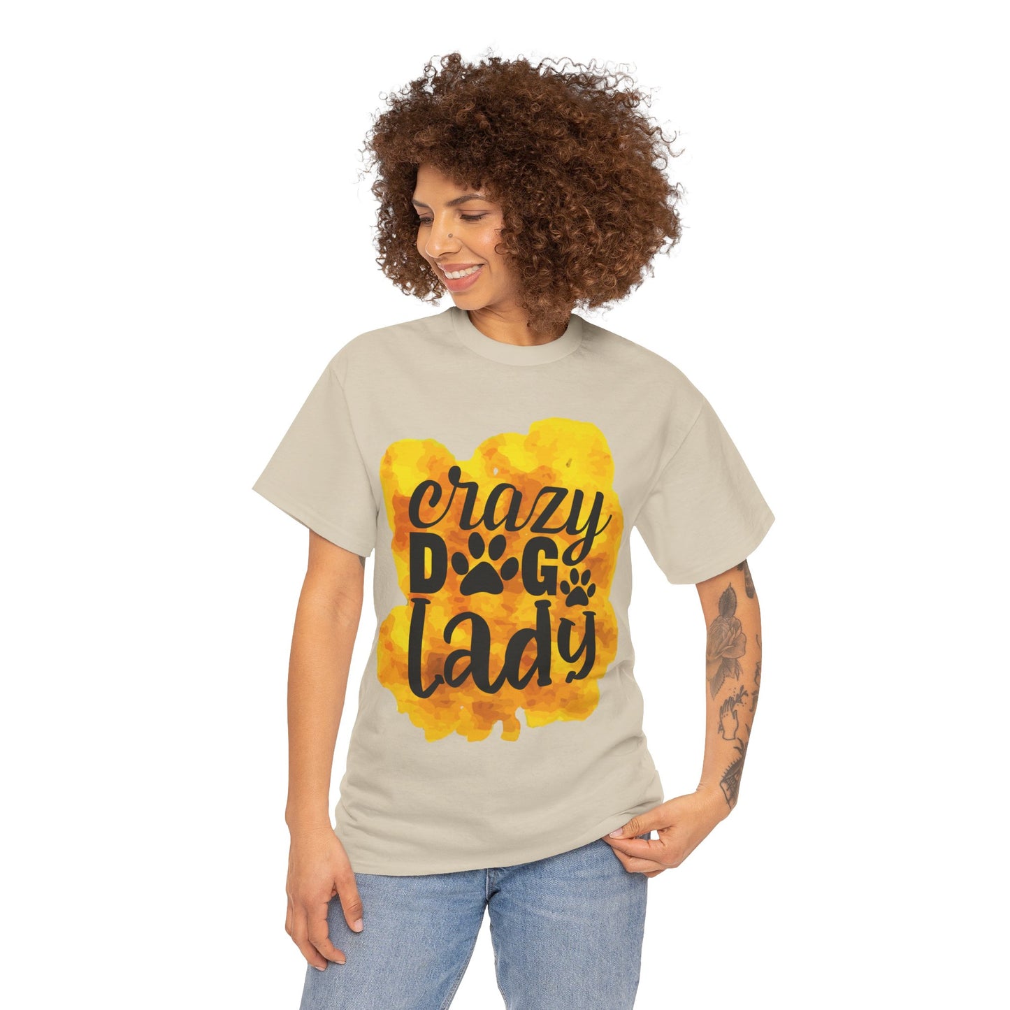 Crazy Dog Lady Unisex Heavy Cotton Tee