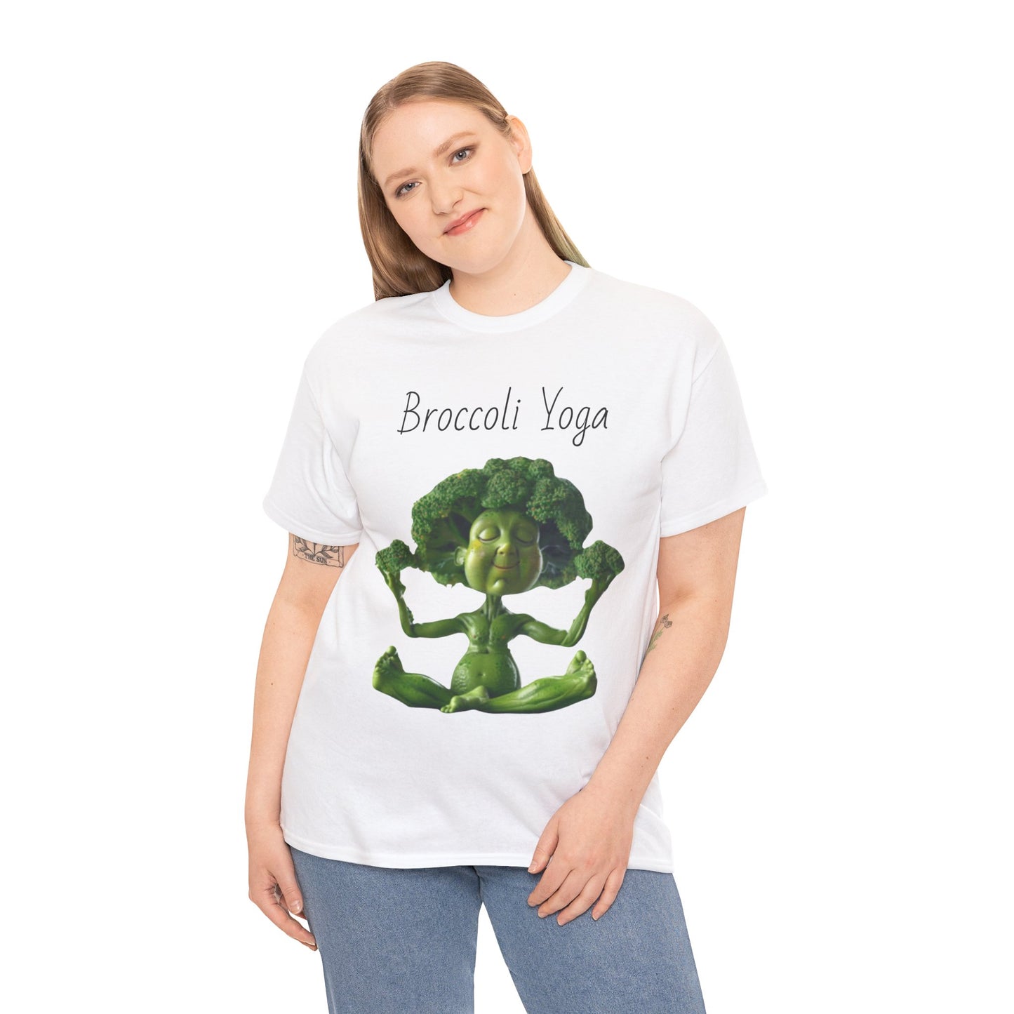 Broccoli Yoga Unisex Heavy Cotton Tee