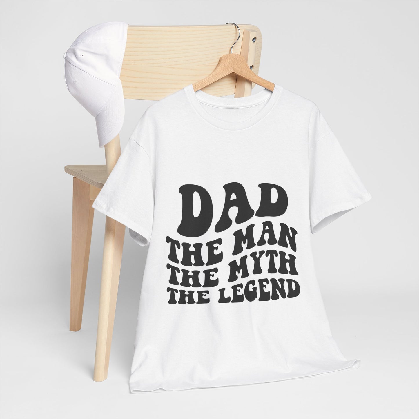 Dad Man Myth Legend Unisex Heavy Cotton Tee