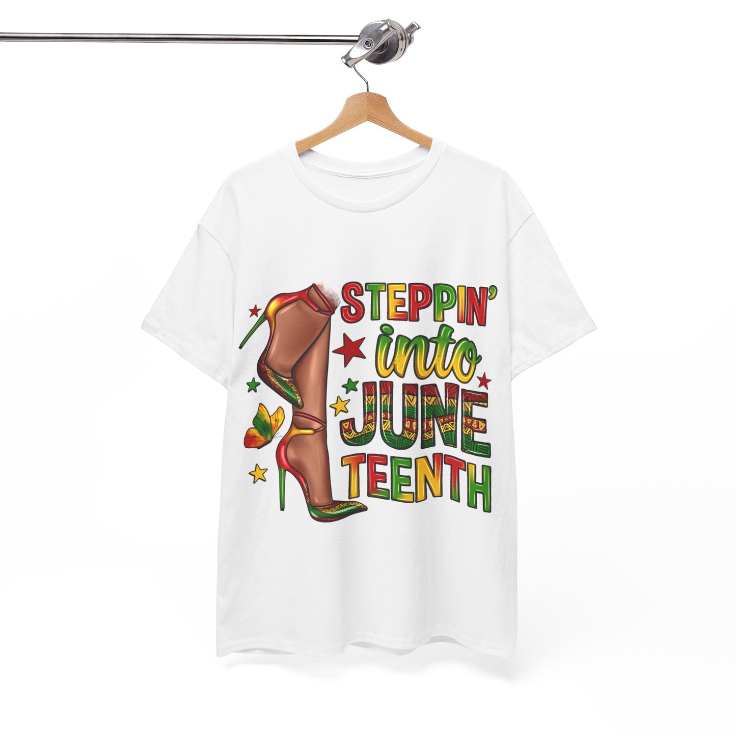 Stepping Into Juneteenth Unisex Heavy Cotton Tee