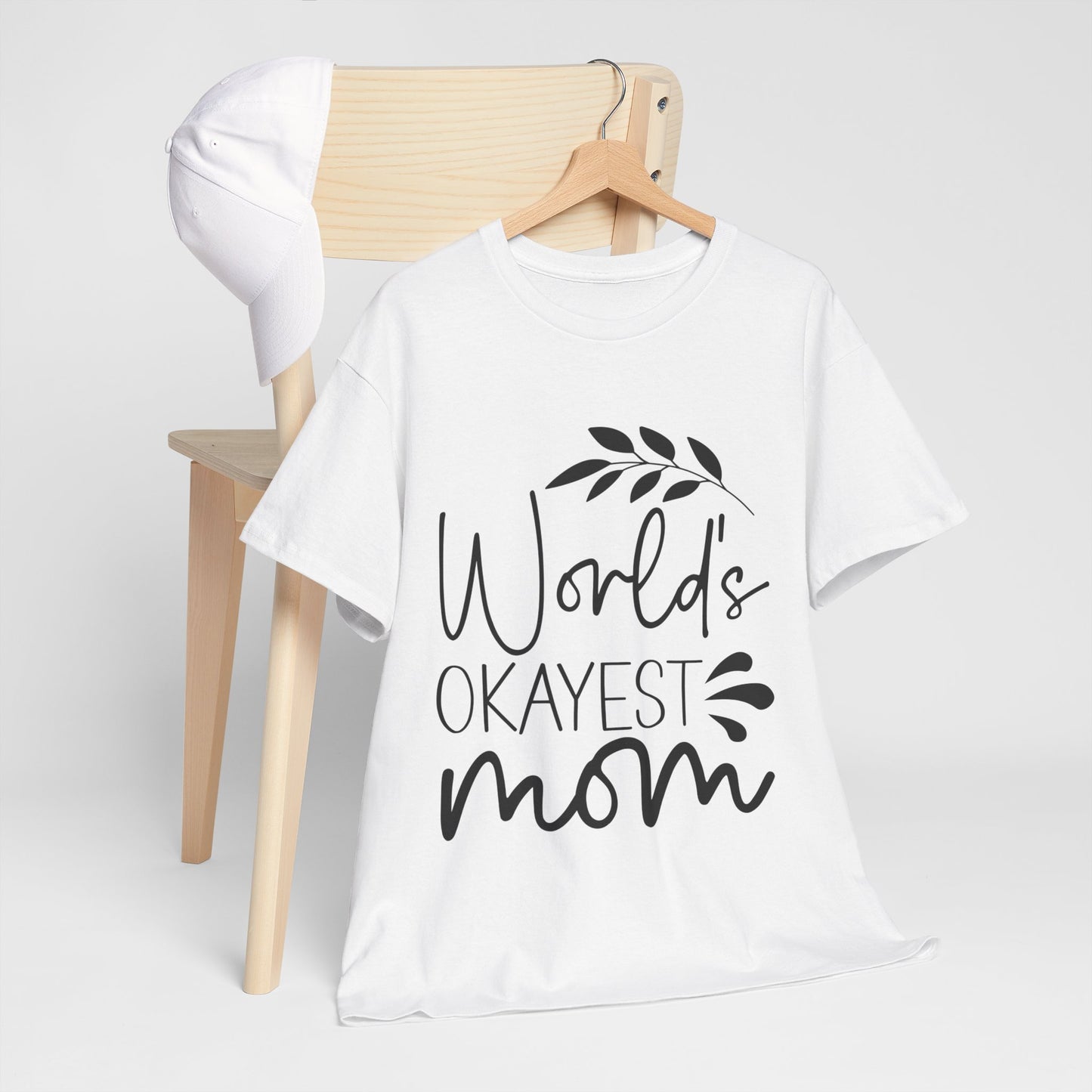 World's Okayest Mom Unisex Heavy Cotton Tee